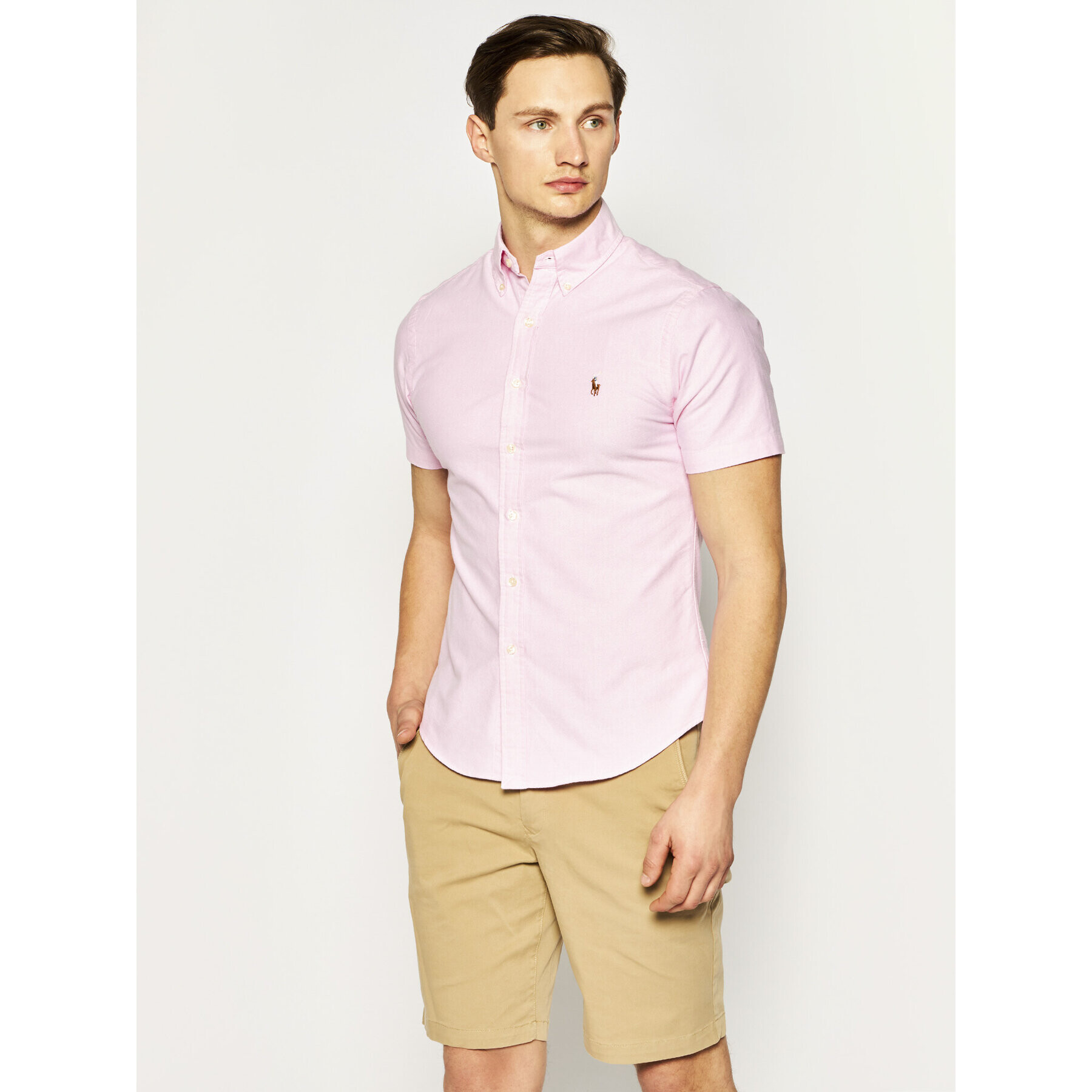 Polo Ralph Lauren Риза Classics 710787736 Розов Slim Fit - Pepit.bg