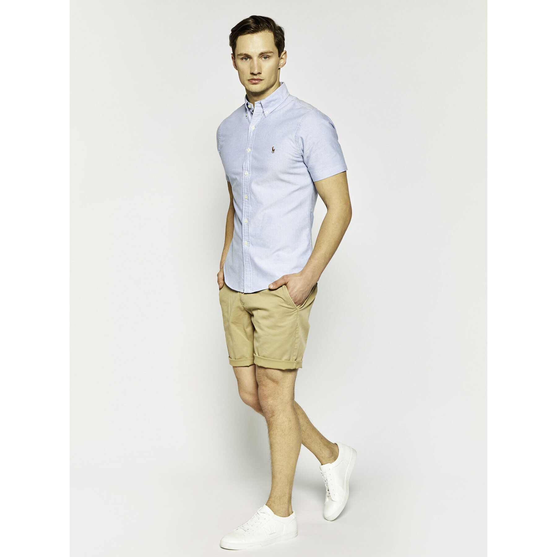 Polo Ralph Lauren Риза Classics 710787736 Син Slim Fit - Pepit.bg