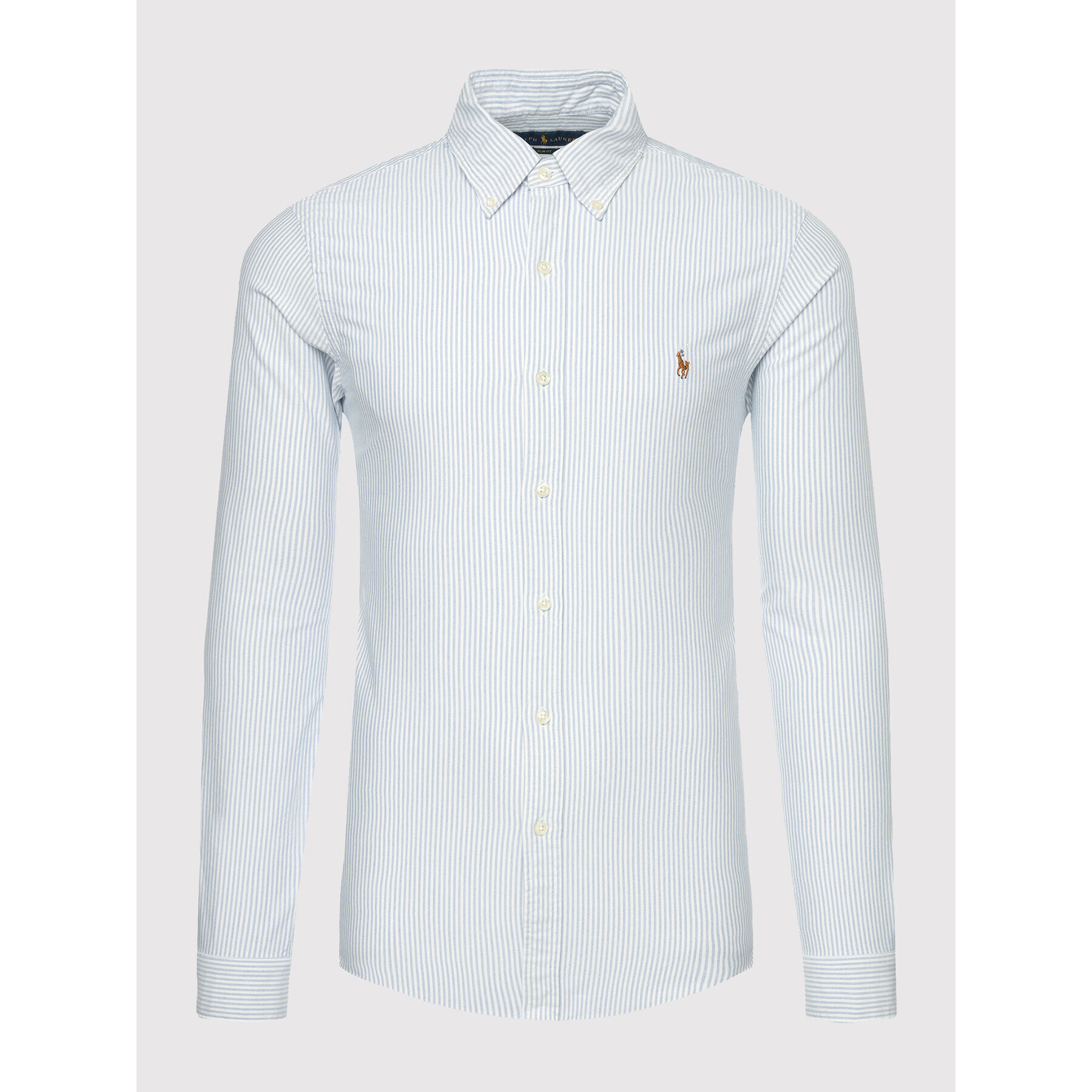 Polo Ralph Lauren Риза Core Replen 710549084 Син Slim Fit - Pepit.bg