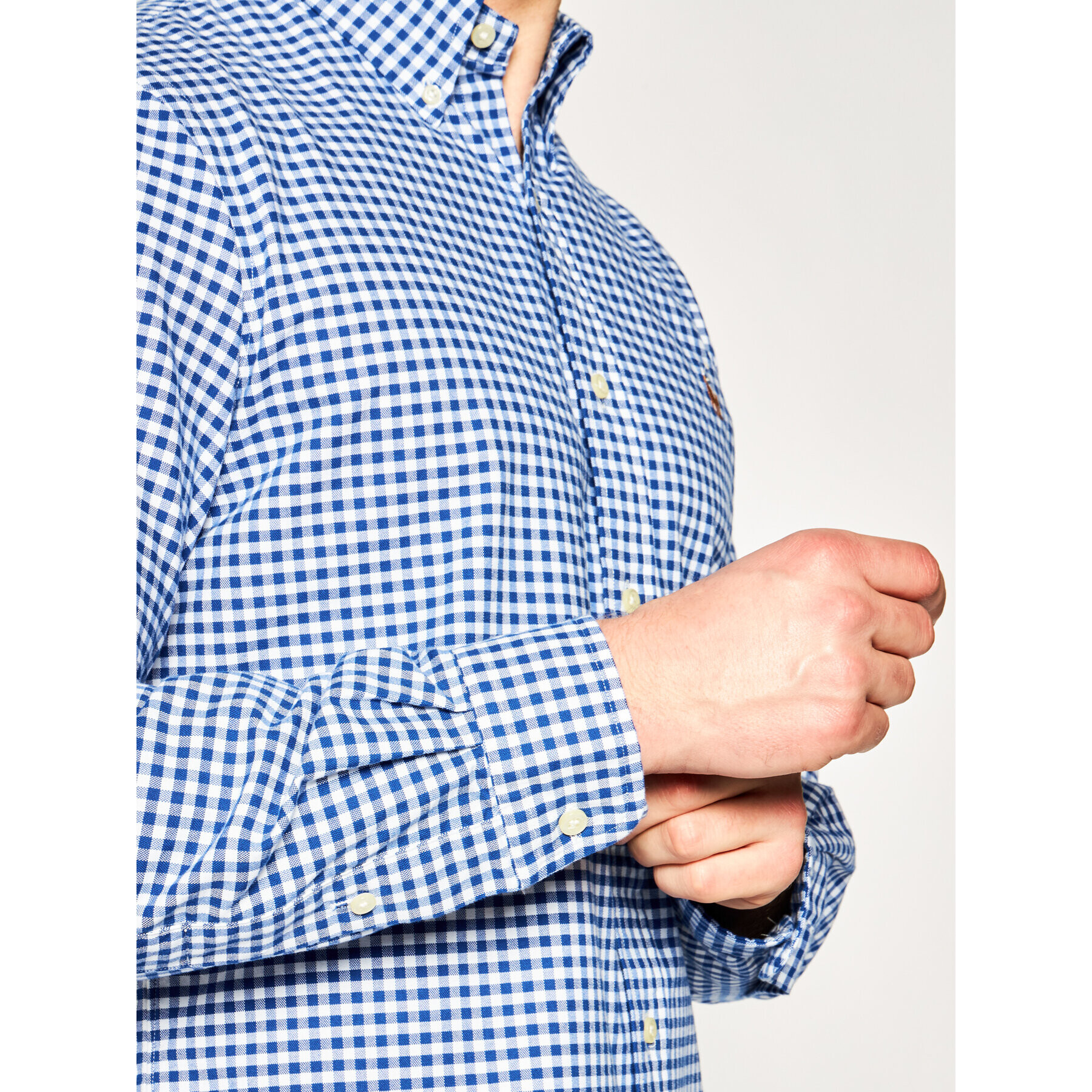 Polo Ralph Lauren Риза Core Replen 710792041 Син Custom Fit - Pepit.bg