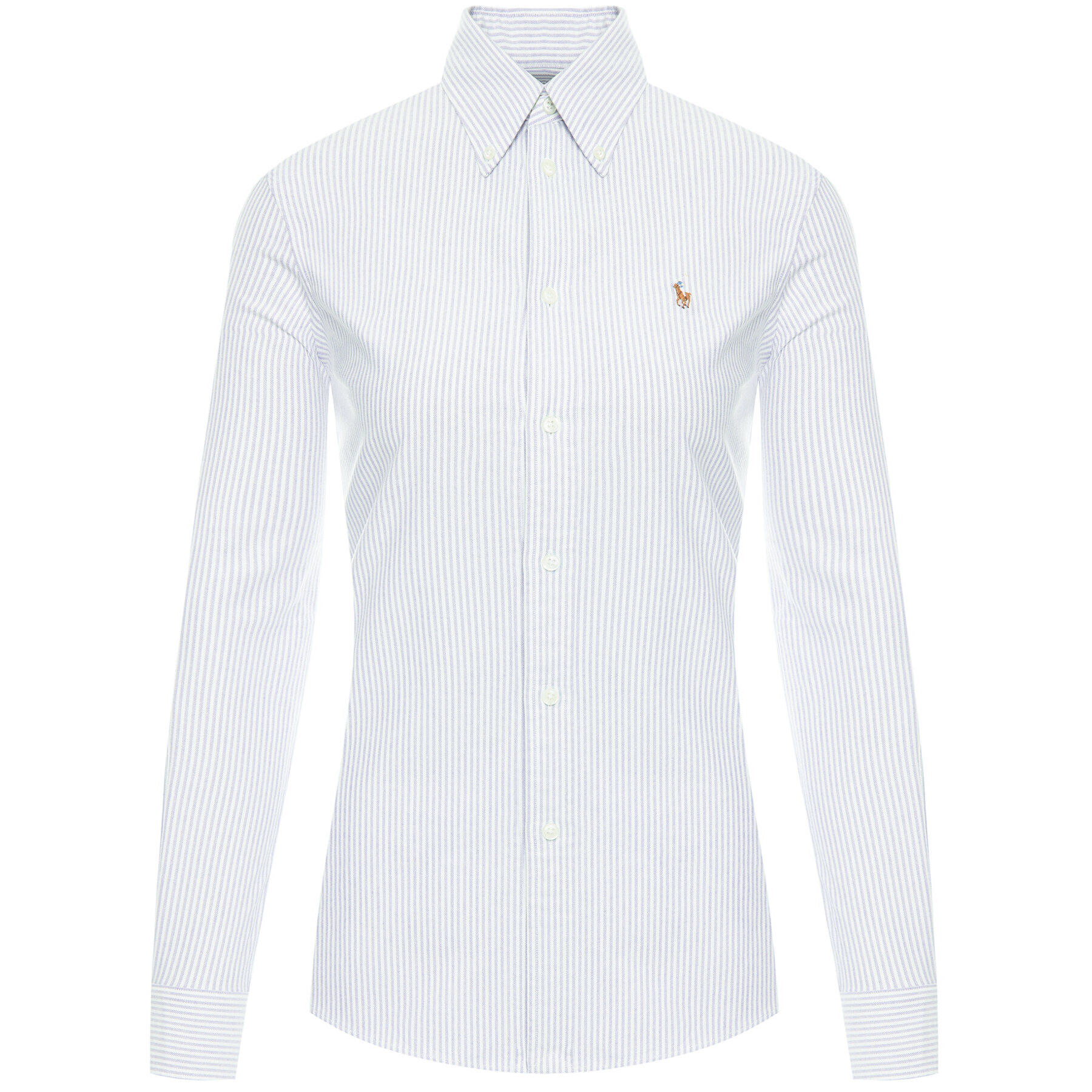 Polo Ralph Lauren Риза Washed Oxford 211743355 Син Slim Fit - Pepit.bg