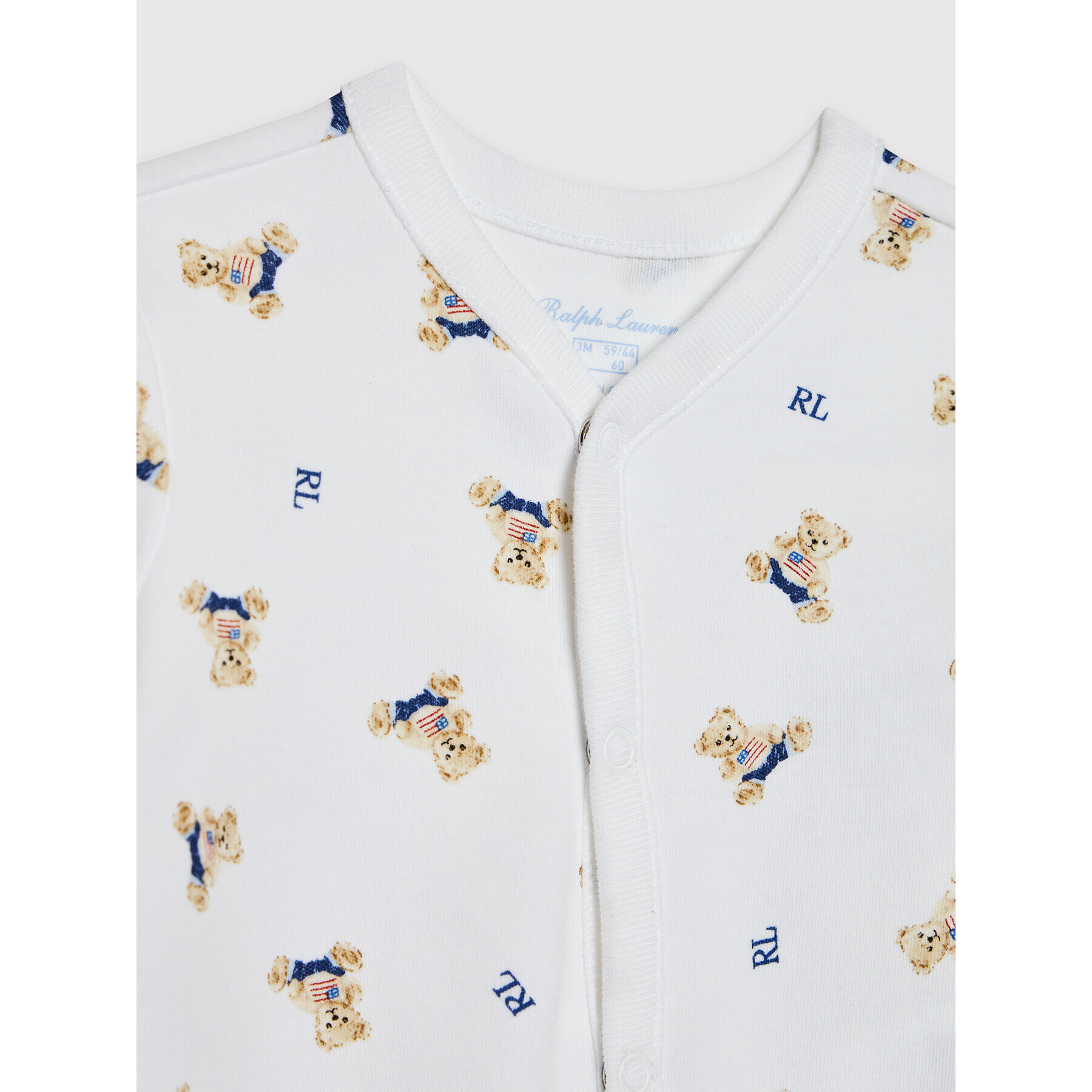 Polo Ralph Lauren Ромпер 320682715001 Бял Regular Fit - Pepit.bg
