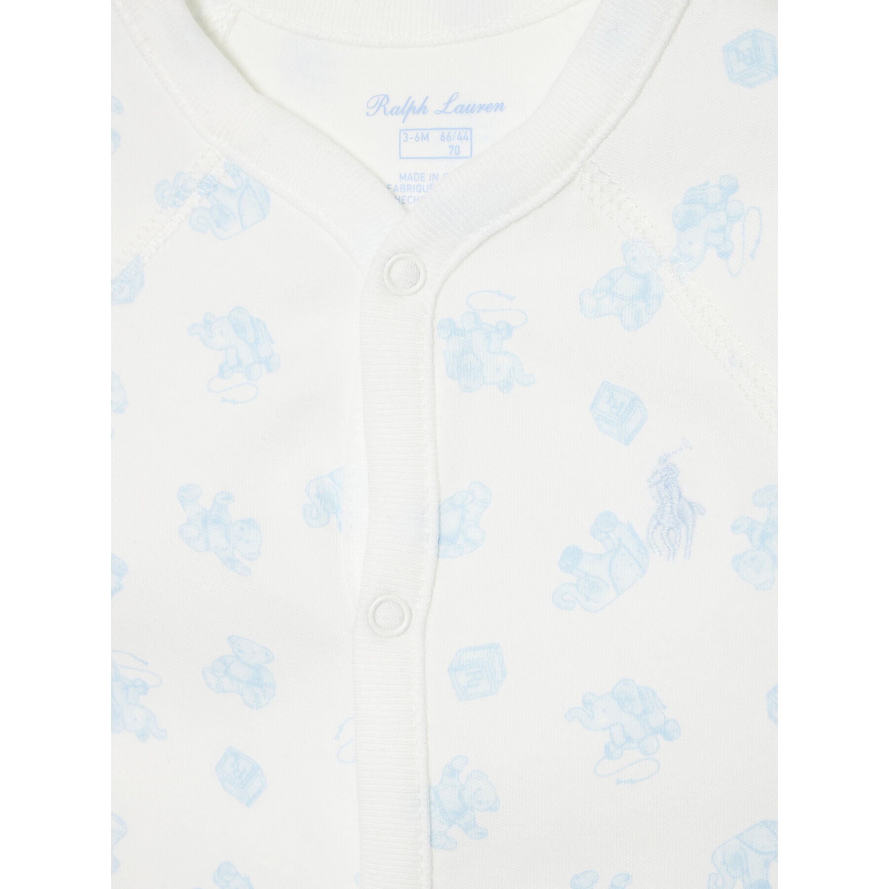 Polo Ralph Lauren Ромпер 320863195001 Бял Regular Fit - Pepit.bg