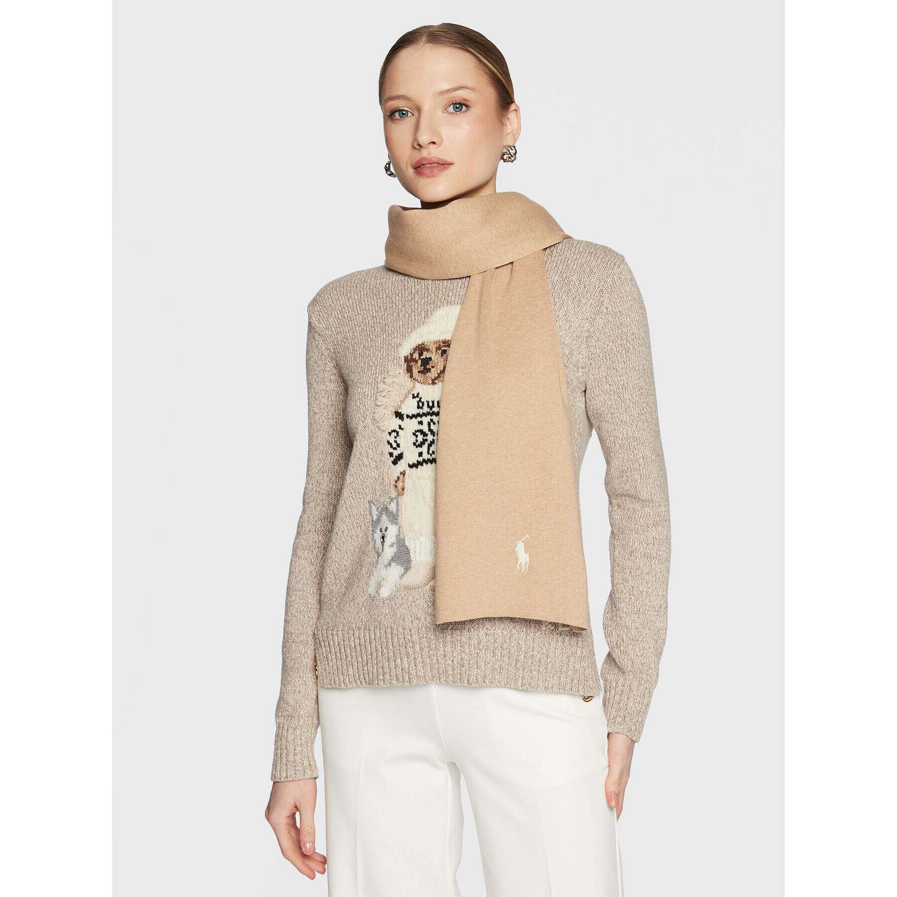 Polo Ralph Lauren Шал 710886139003 Бежов - Pepit.bg