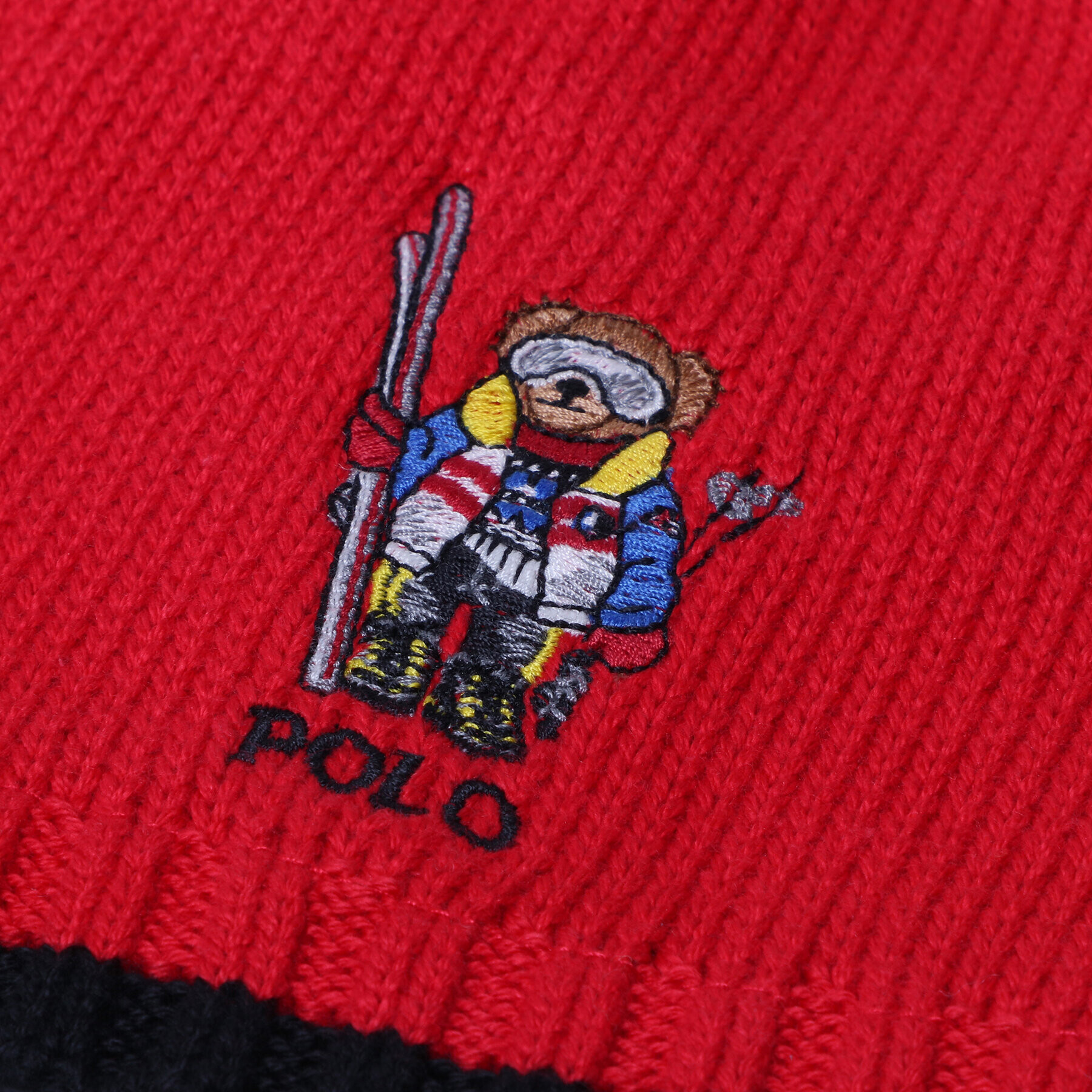 Polo Ralph Lauren Шапка Bear Hat 323882406002 Червен - Pepit.bg