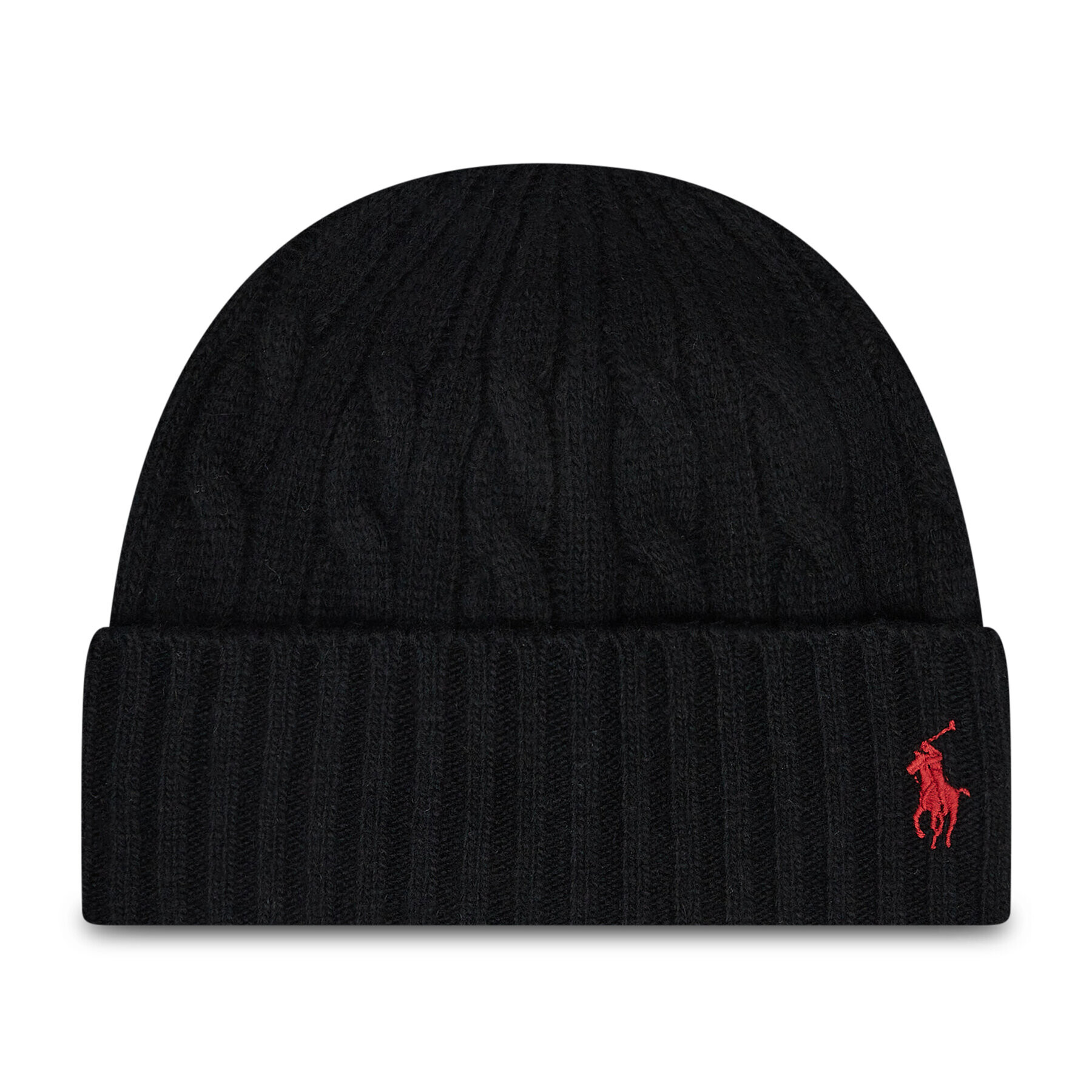 Polo Ralph Lauren Шапка Classic Cable Beanie 449853964001 Черен - Pepit.bg