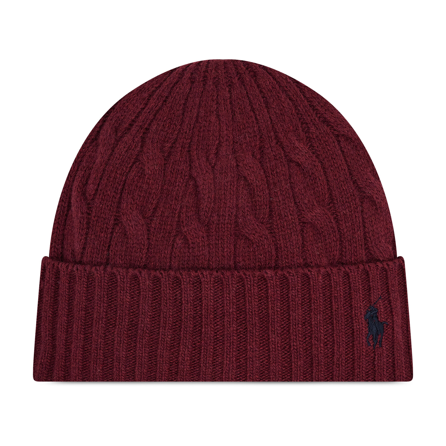 Polo Ralph Lauren Шапка Classic Cable Beanie 449853964004 Бордо - Pepit.bg