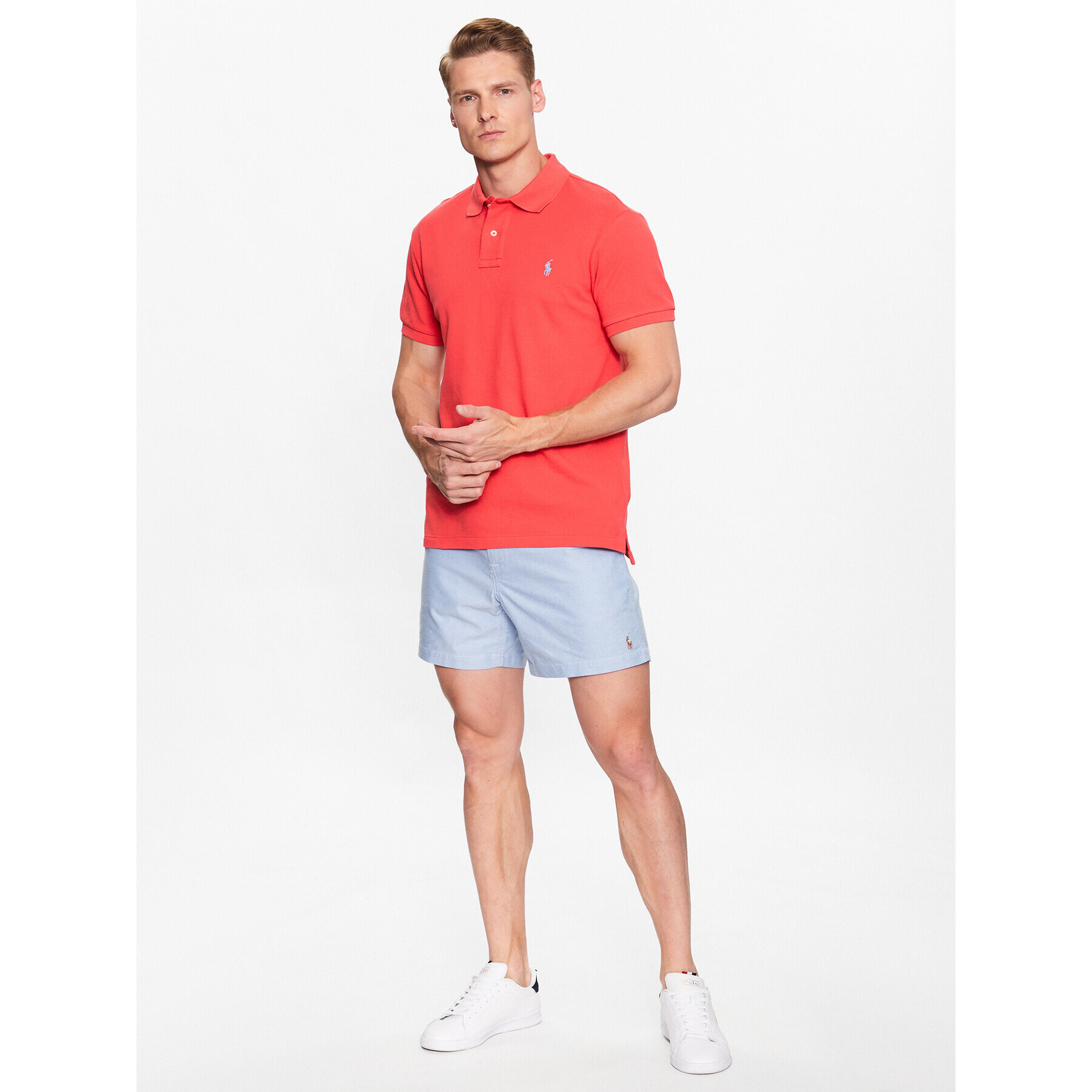 Polo Ralph Lauren Шорти от плат 710740593003 Син Regular Fit - Pepit.bg