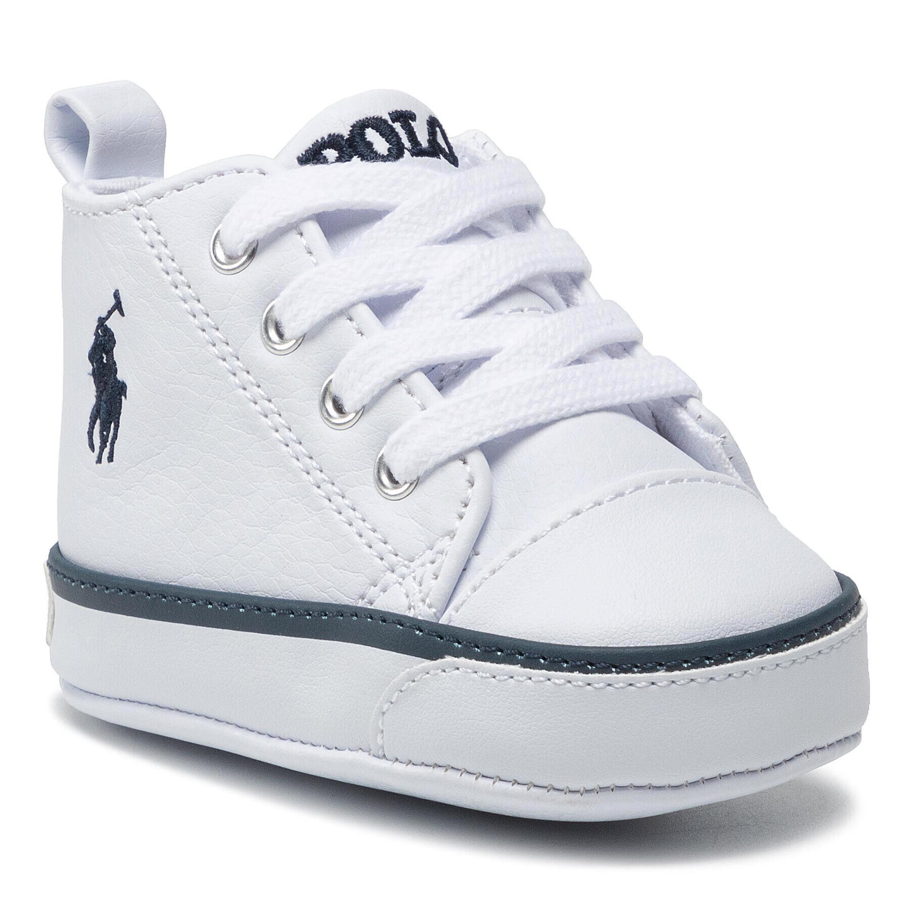 Polo Ralph Lauren Сникърси Hamptyn Hi RL100532 Бял - Pepit.bg