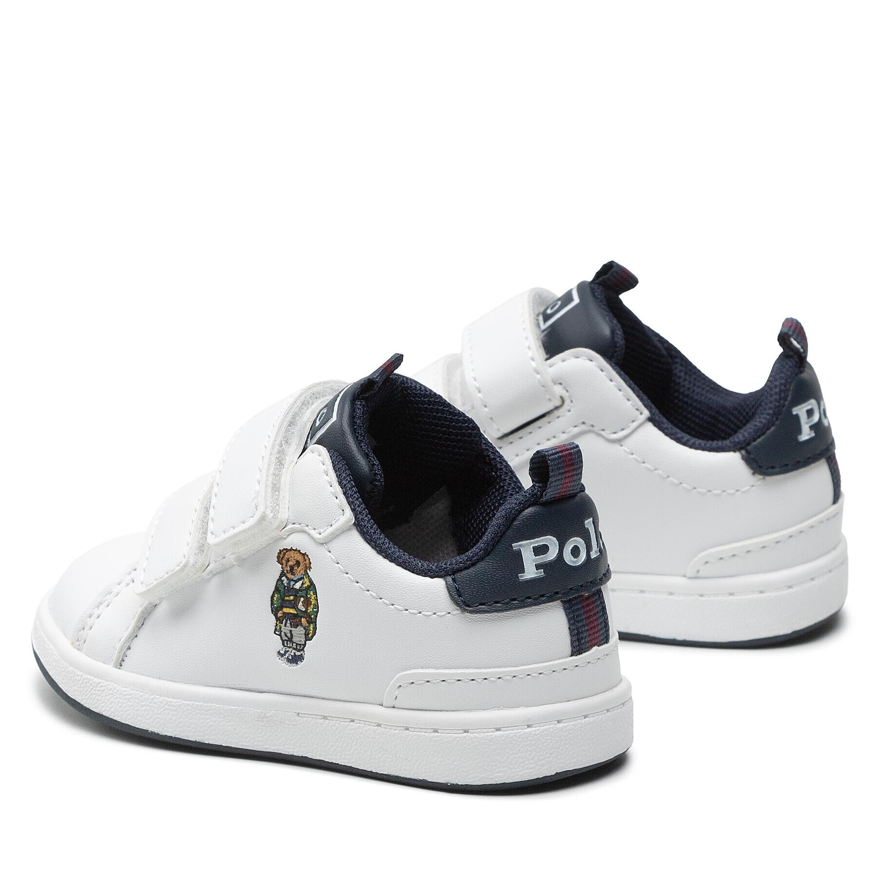 Polo Ralph Lauren Сникърси Heritage Court Bear Ez RF103795 M Бял - Pepit.bg