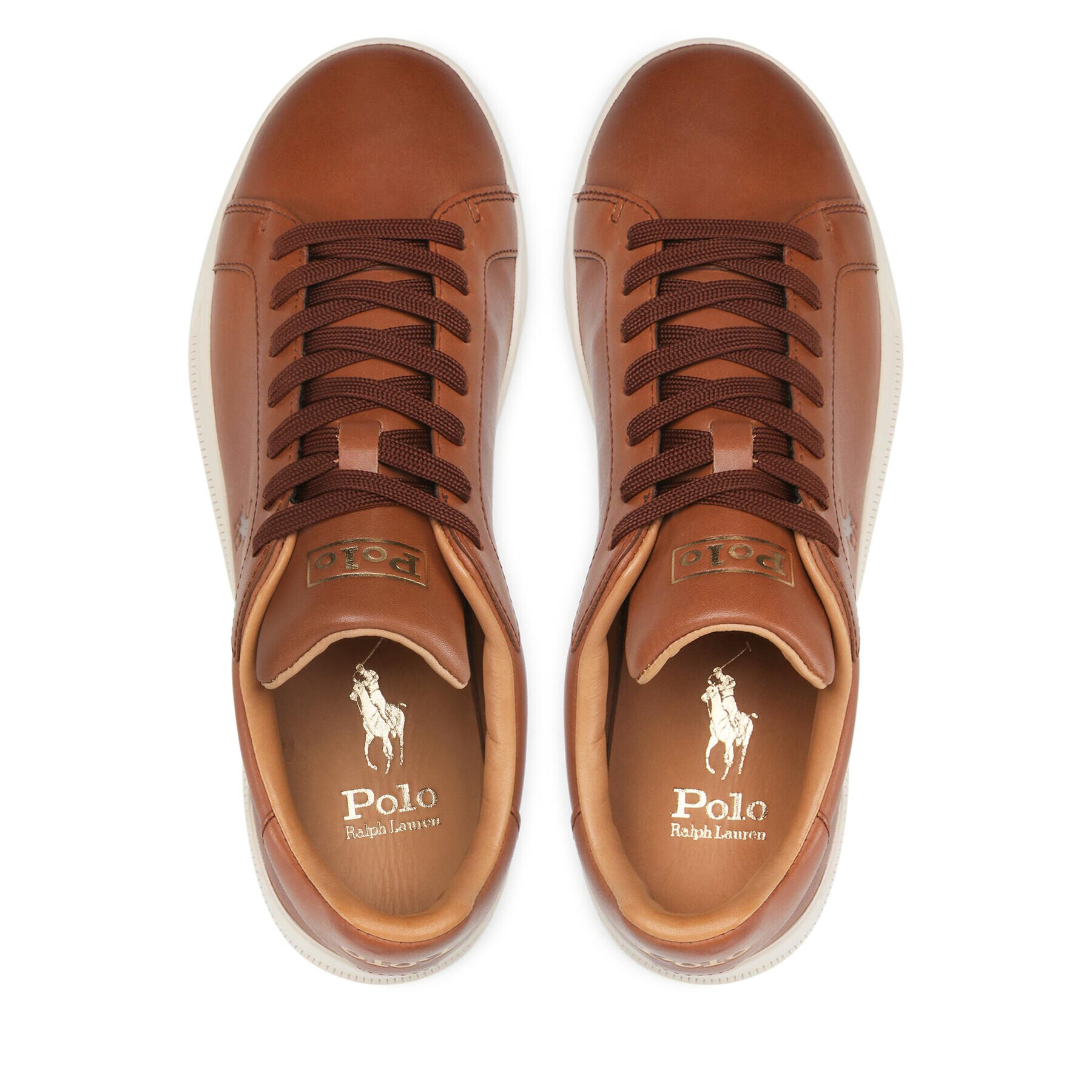 Polo Ralph Lauren Сникърси Hrt Ct II 809845110005 Кафяв - Pepit.bg