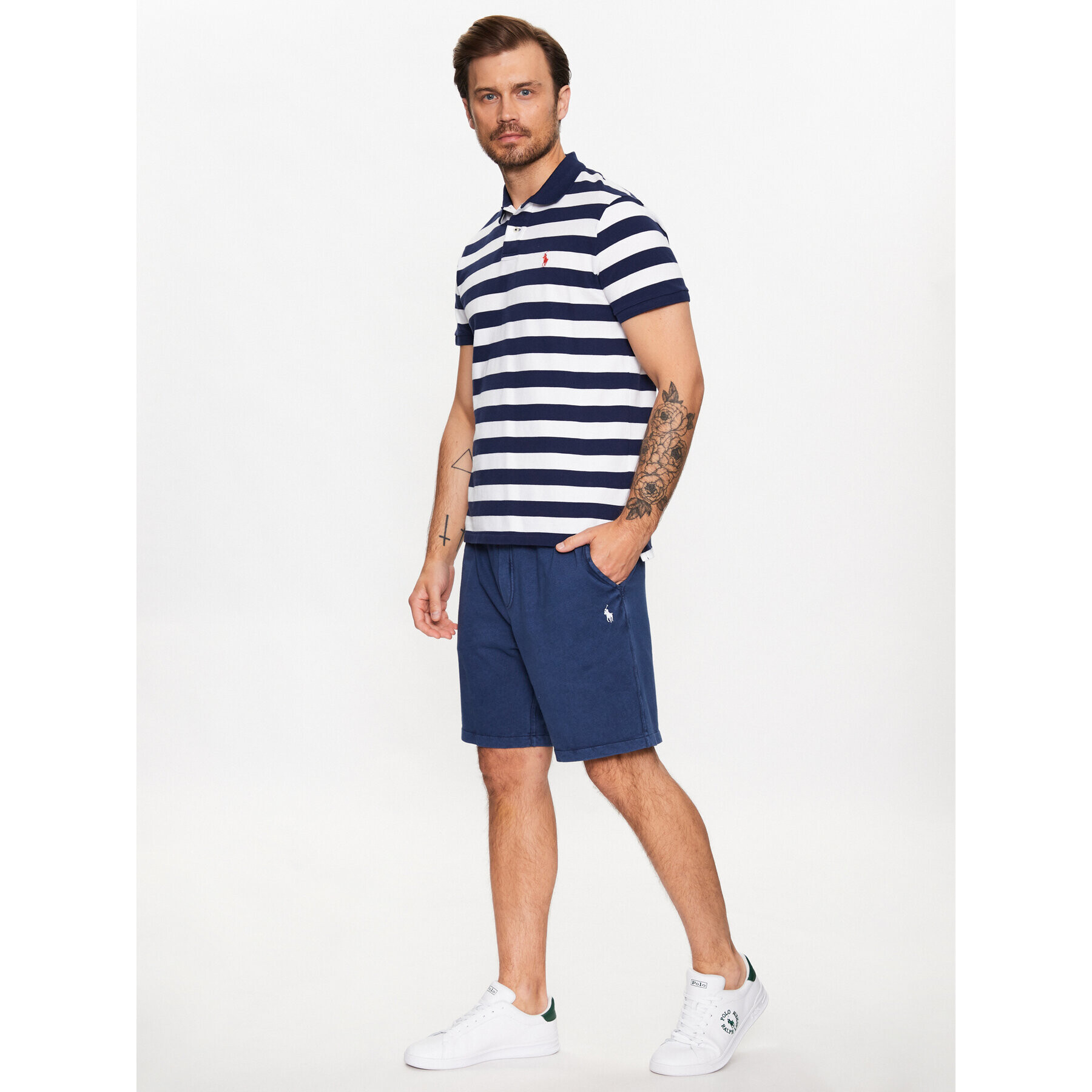 Polo Ralph Lauren Спортни шорти 710704271016 Тъмносин Regular Fit - Pepit.bg