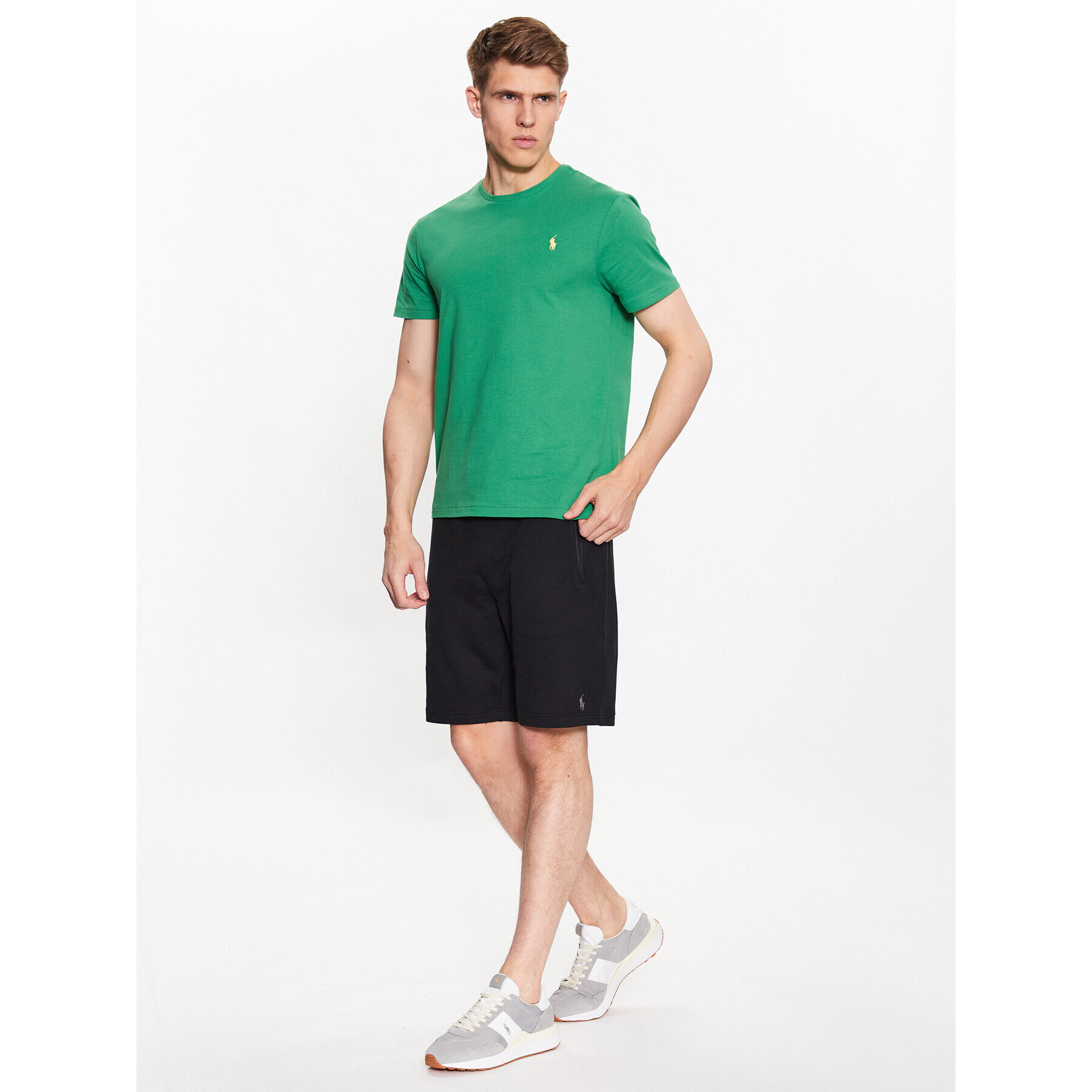 Polo Ralph Lauren Спортни шорти 710860384002 Черен Regular Fit - Pepit.bg