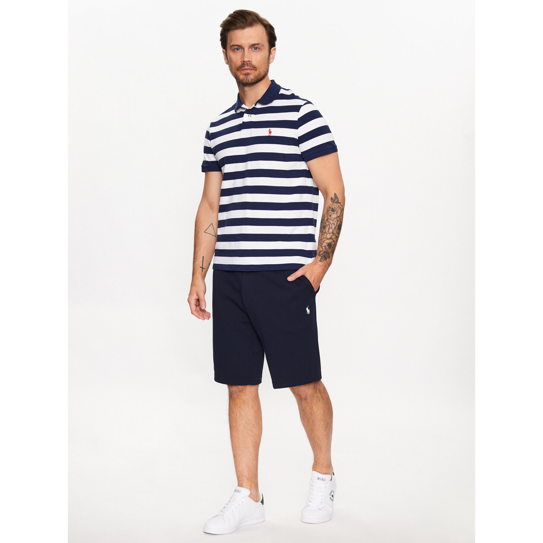 Polo Ralph Lauren Спортни шорти 710881520002 Тъмносин Regular Fit - Pepit.bg