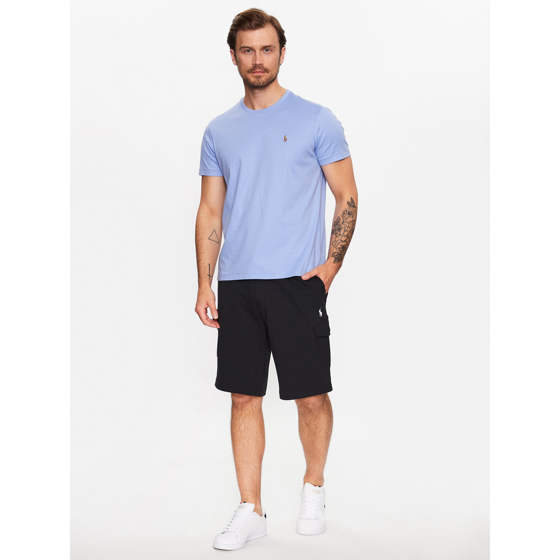 Polo Ralph Lauren Спортни шорти 710887289006 Черен Regular Fit - Pepit.bg