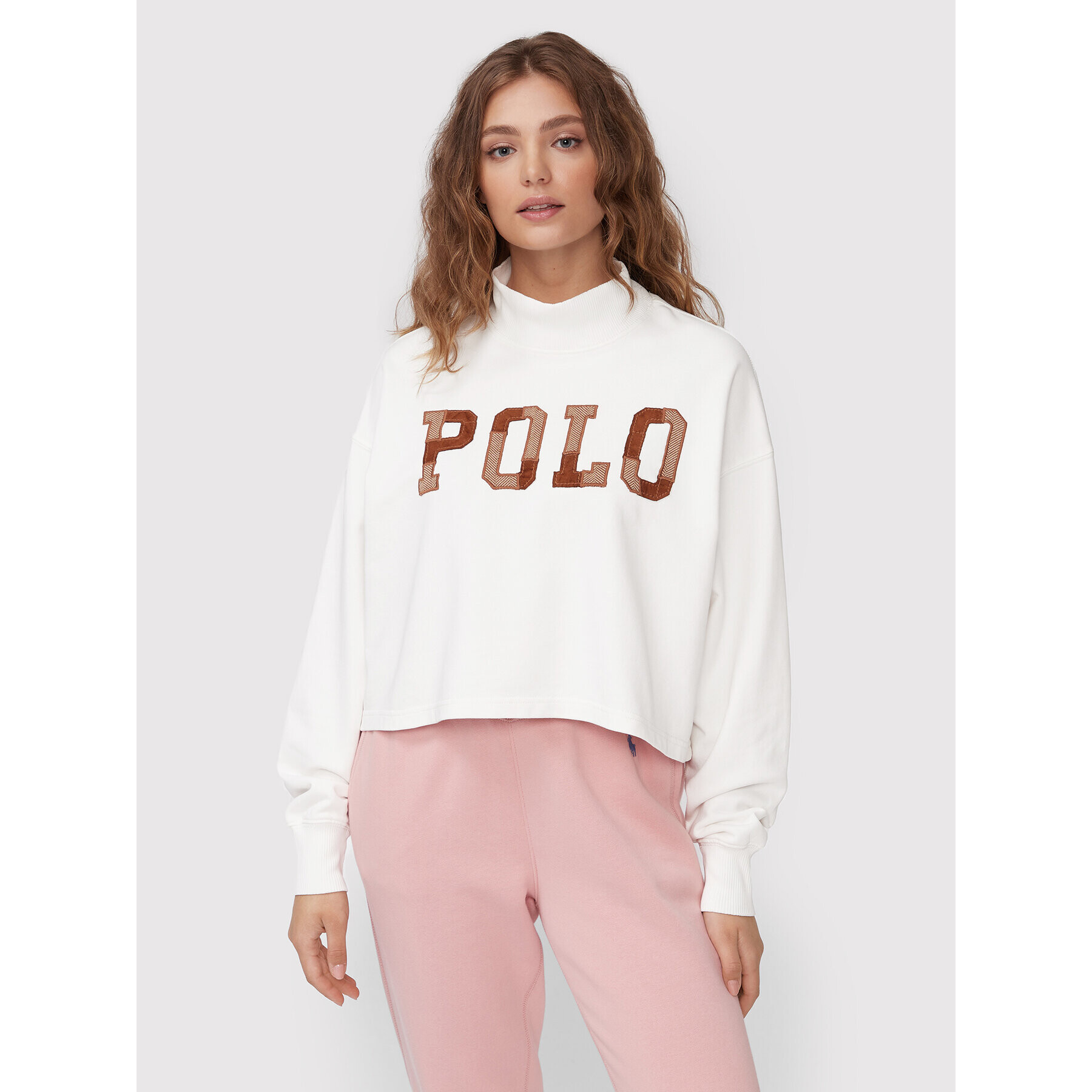 Polo Ralph Lauren Суитшърт 211873070001 Бял Oversize - Pepit.bg