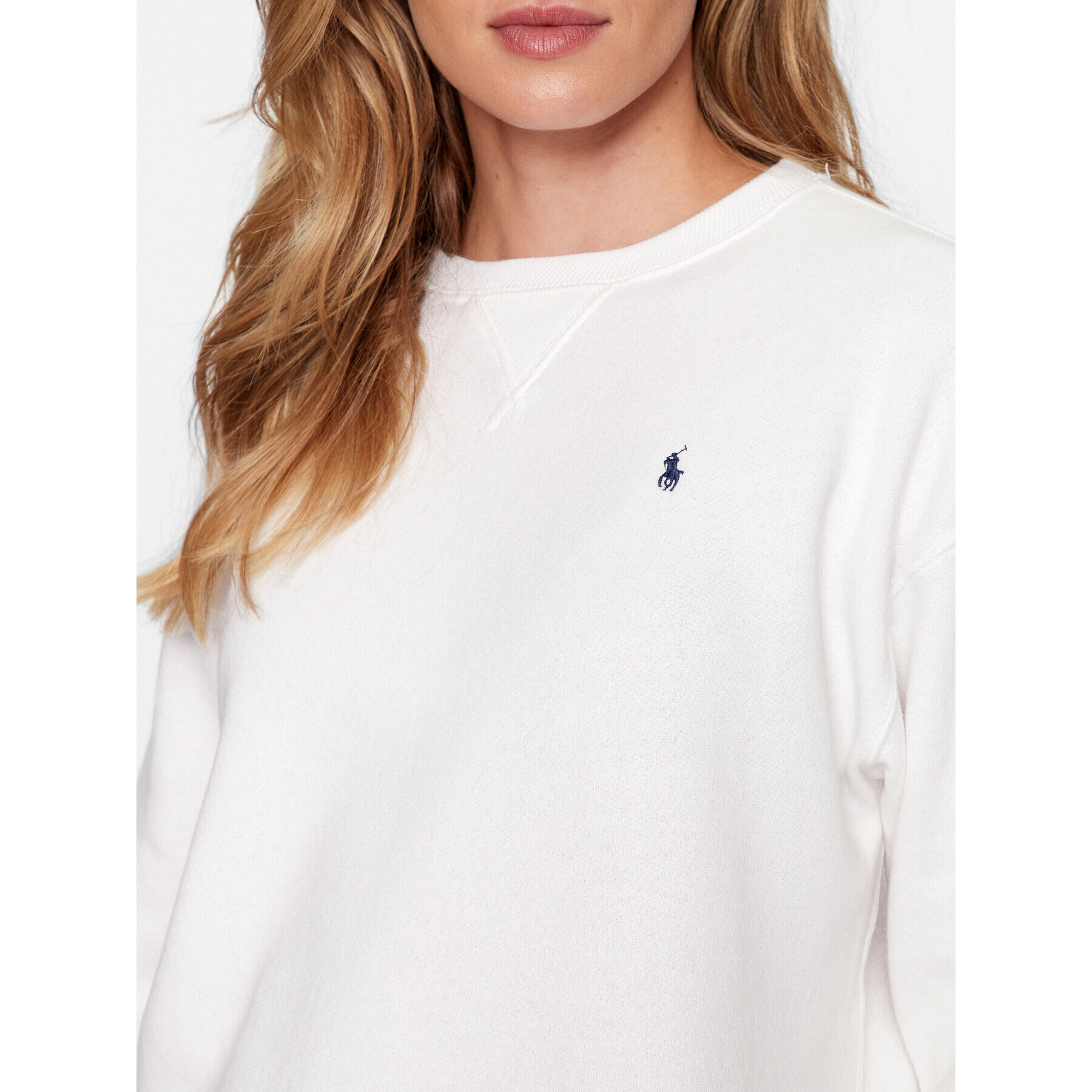 Polo Ralph Lauren Суитшърт 211891557001 Бял Regular Fit - Pepit.bg