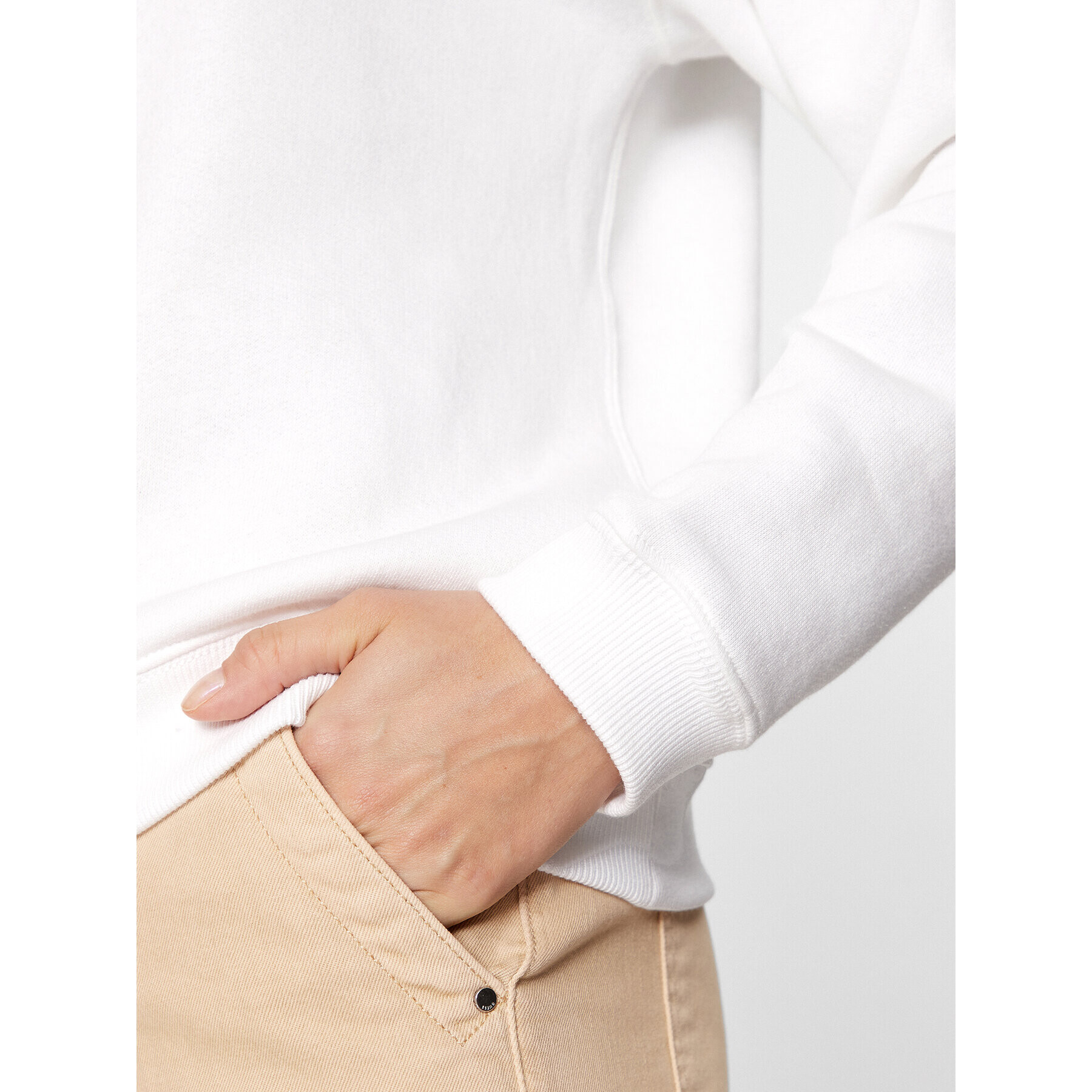 Polo Ralph Lauren Суитшърт 211891557001 Бял Regular Fit - Pepit.bg