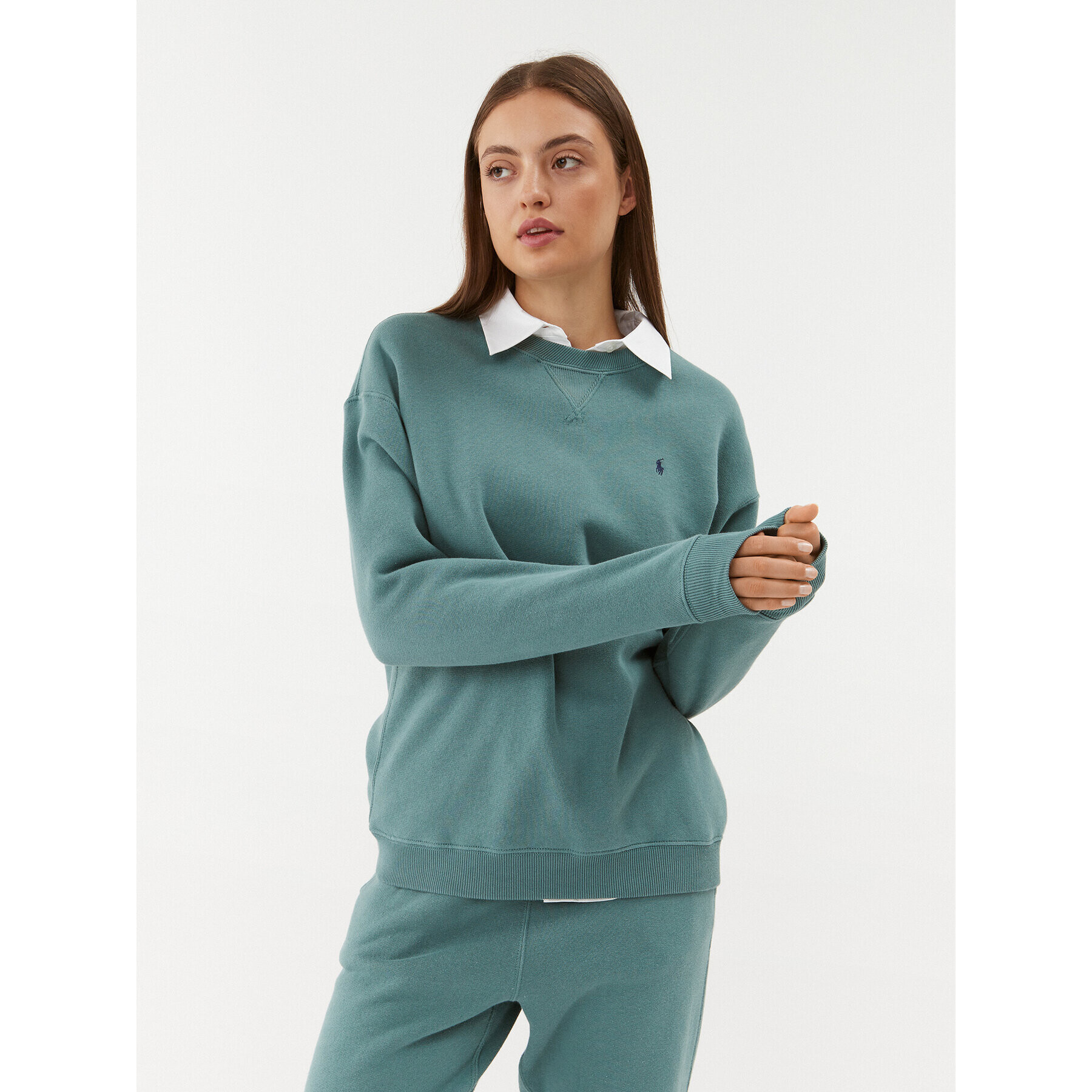 Polo Ralph Lauren Суитшърт 211891557012 Зелен Regular Fit - Pepit.bg