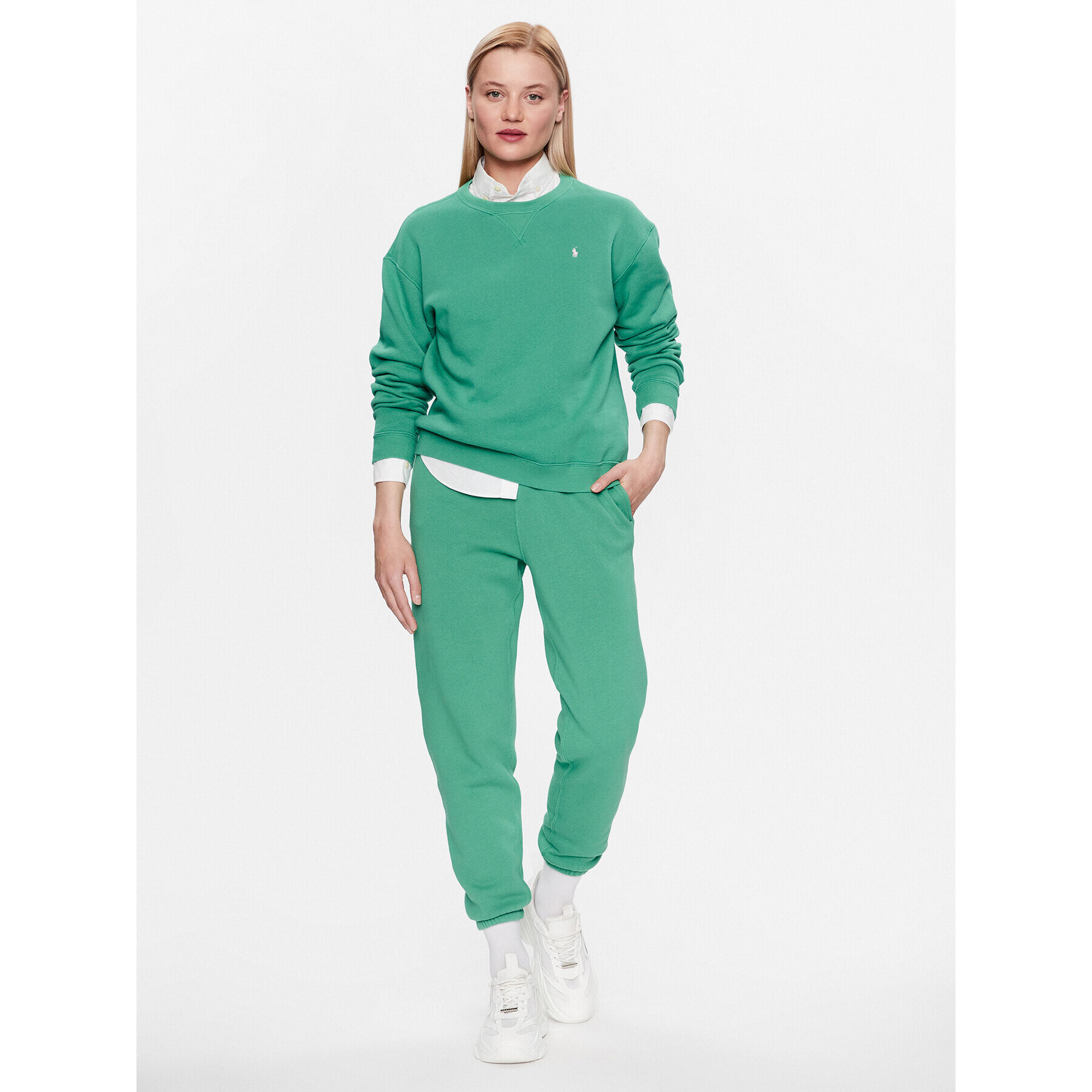 Polo Ralph Lauren Суитшърт 211891557015 Зелен Regular Fit - Pepit.bg