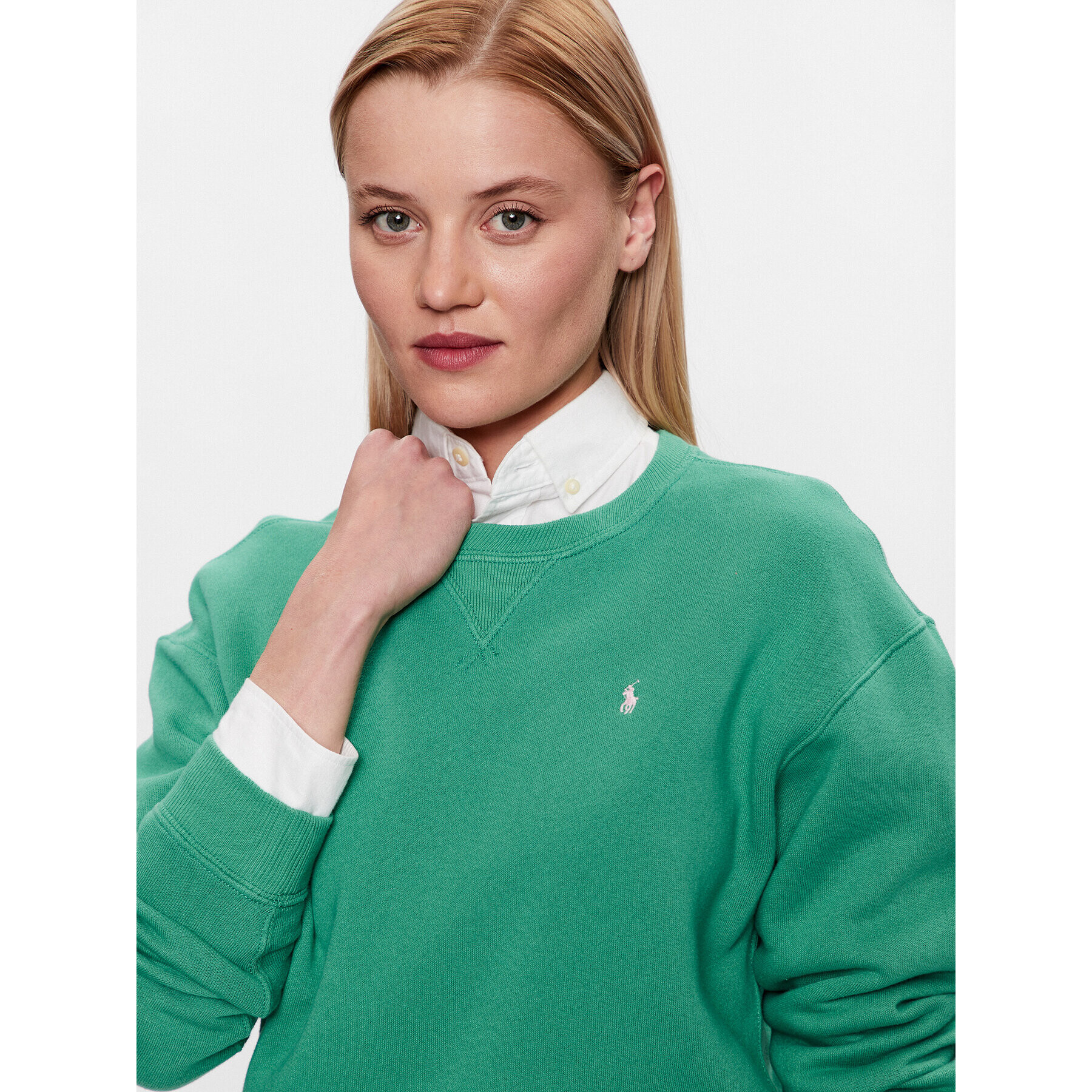 Polo Ralph Lauren Суитшърт 211891557015 Зелен Regular Fit - Pepit.bg