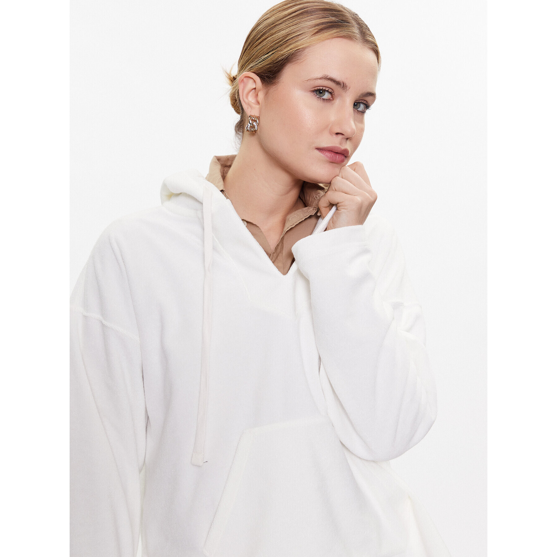 Polo Ralph Lauren Суитшърт 211905932002 Бял Regular Fit - Pepit.bg