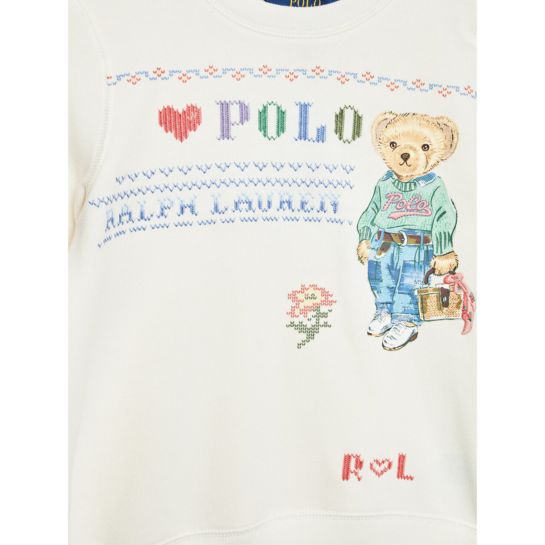 Polo Ralph Lauren Суитшърт 313869532001 Бял Regular Fit - Pepit.bg