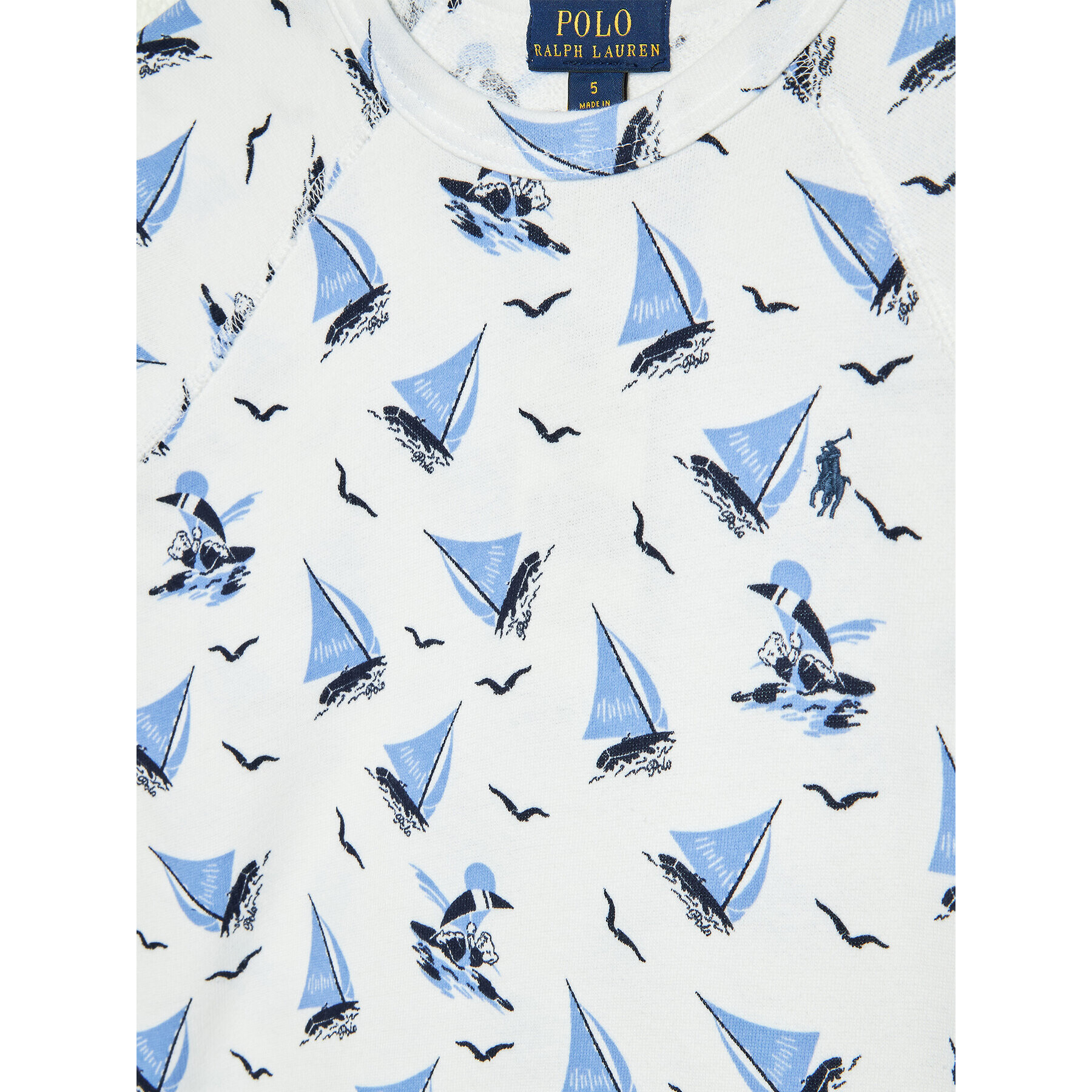 Polo Ralph Lauren Суитшърт 323865672001 Бял Regular Fit - Pepit.bg