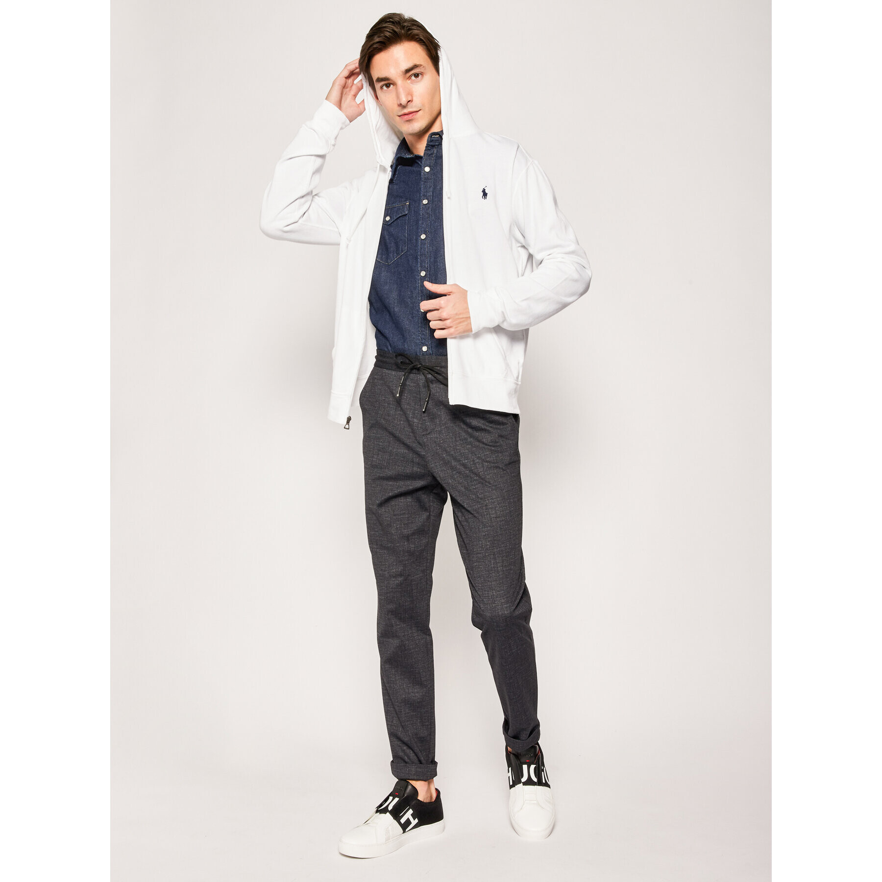 Polo Ralph Lauren Суитшърт 710706348 Бял Regular Fit - Pepit.bg