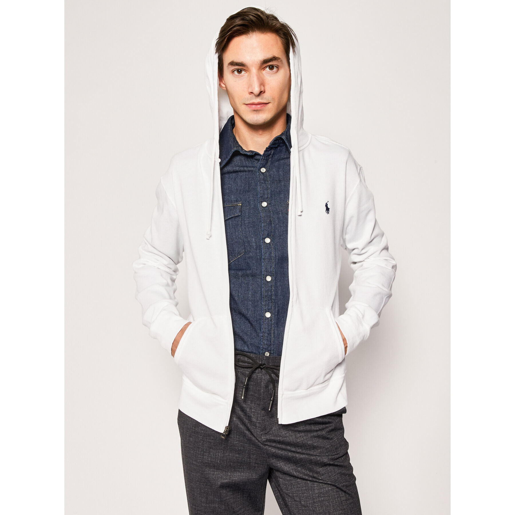 Polo Ralph Lauren Суитшърт 710706348 Бял Regular Fit - Pepit.bg