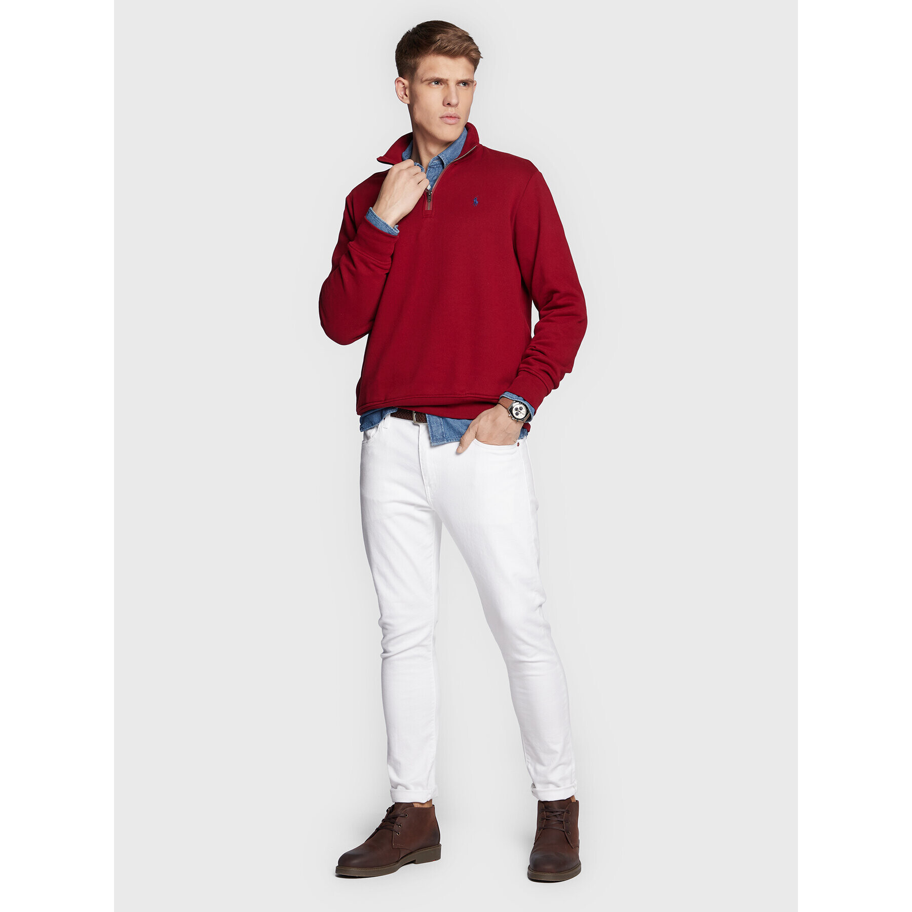 Polo Ralph Lauren Суитшърт 710849720 Червен Regular Fit - Pepit.bg