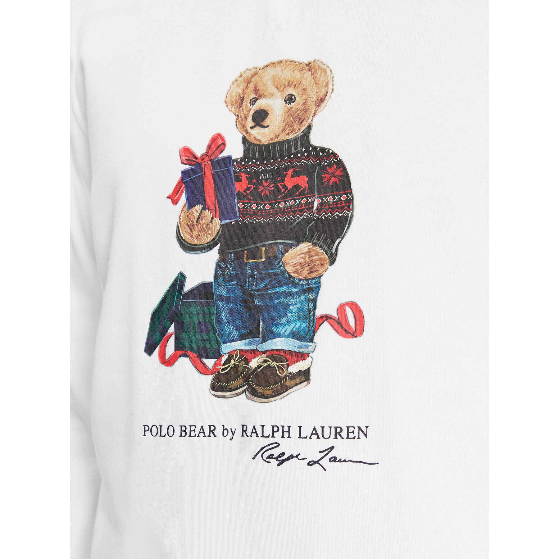 Polo Ralph Lauren Суитшърт 710853308028 Бял Regular Fit - Pepit.bg