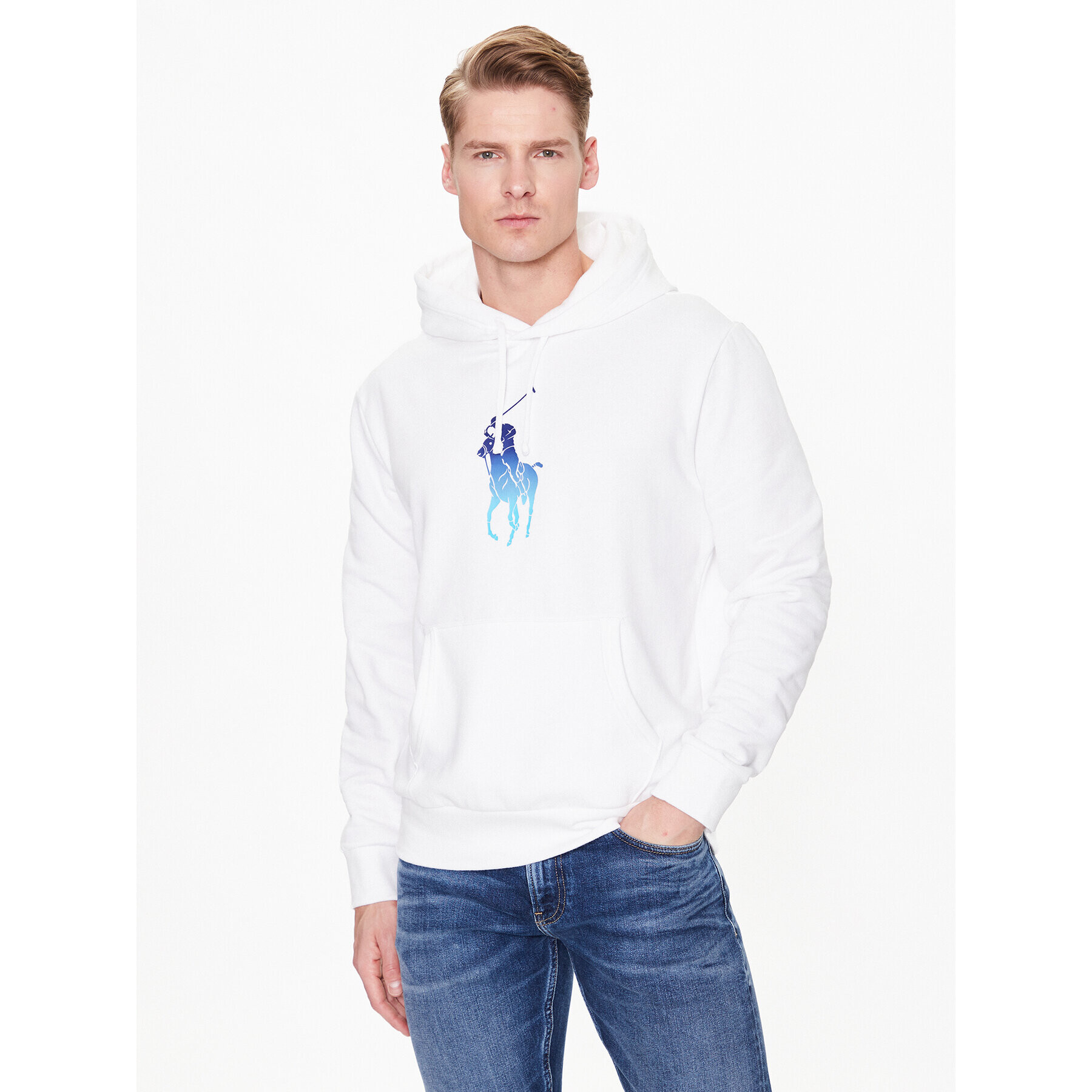 Polo Ralph Lauren Суитшърт 710890948002 Бял Regular Fit - Pepit.bg