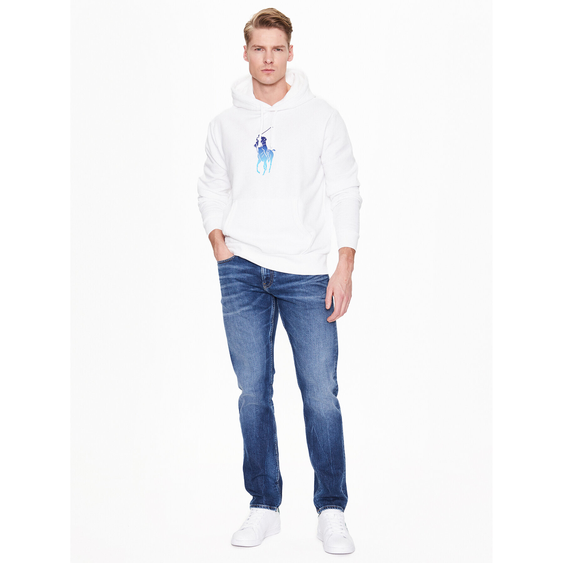 Polo Ralph Lauren Суитшърт 710890948002 Бял Regular Fit - Pepit.bg