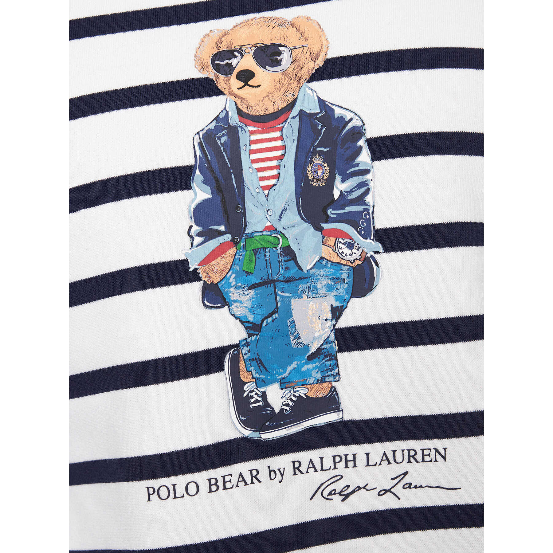 Polo Ralph Lauren Суитшърт 710909723001 Бял Regular Fit - Pepit.bg