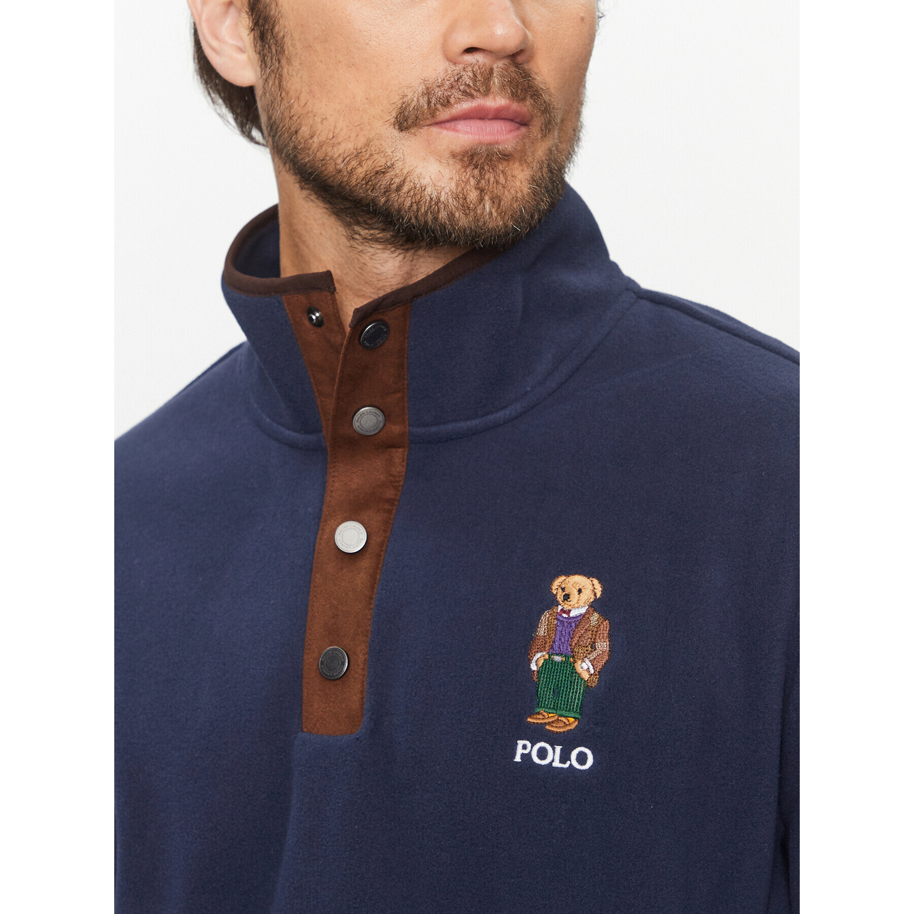 Polo Ralph Lauren Суитшърт 710930549001 Тъмносин Regular Fit - Pepit.bg