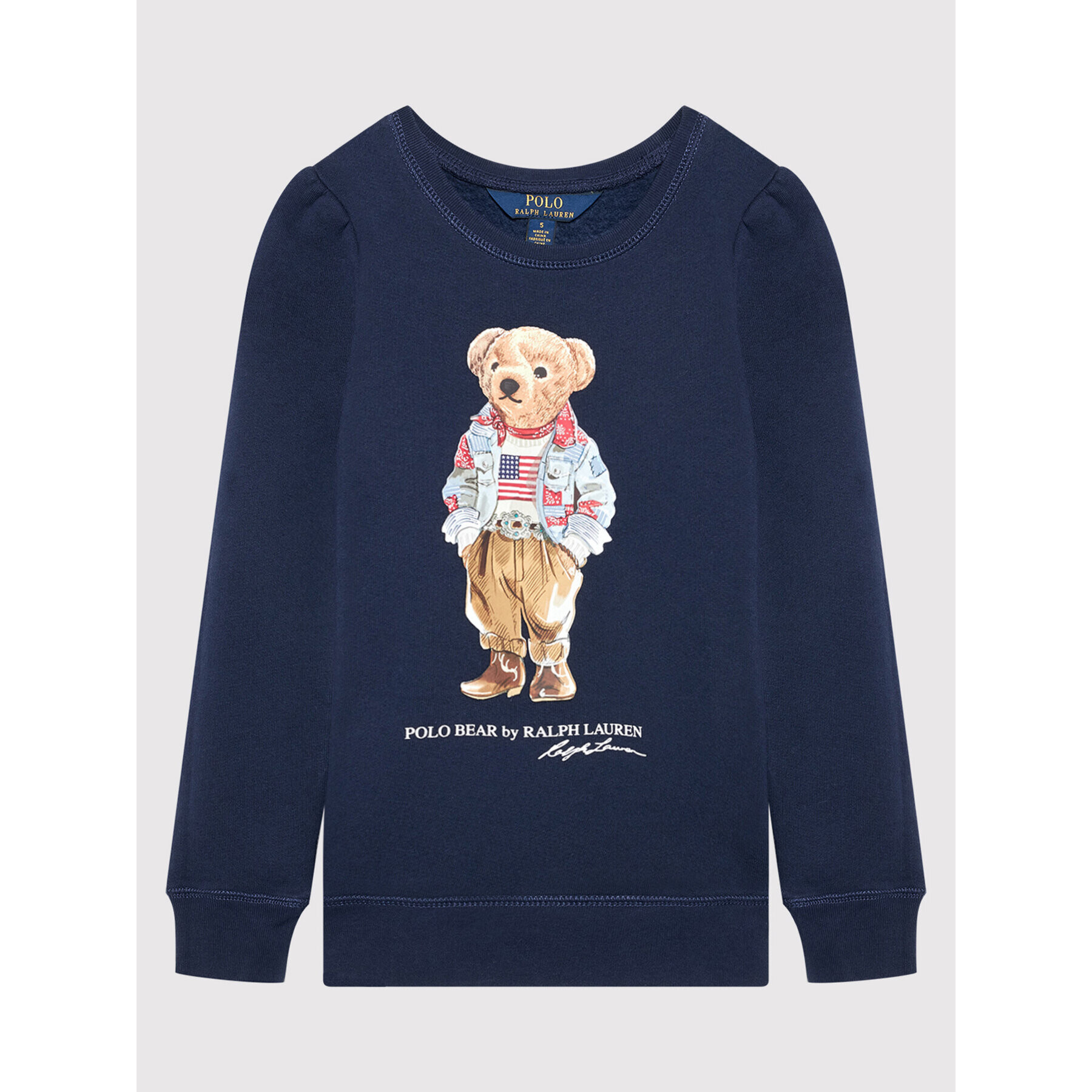 Polo Ralph Lauren Суитшърт Bear 311850652002 Тъмносин Regular Fit - Pepit.bg