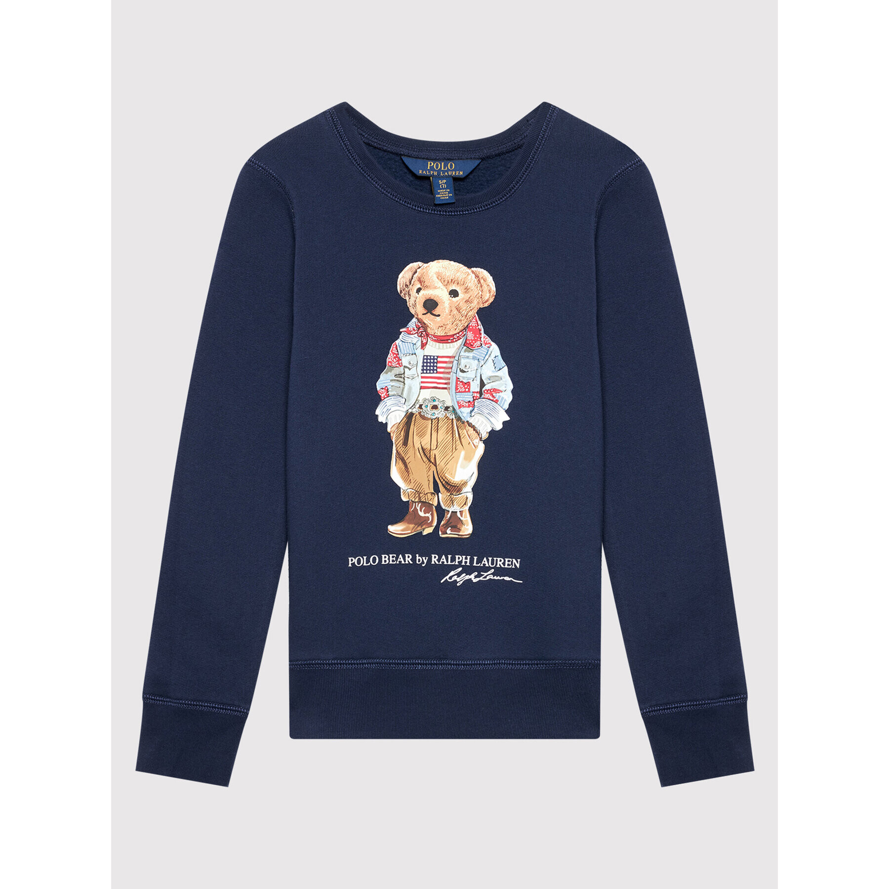 Polo Ralph Lauren Суитшърт Bear 313850652002 Тъмносин Regular Fit - Pepit.bg