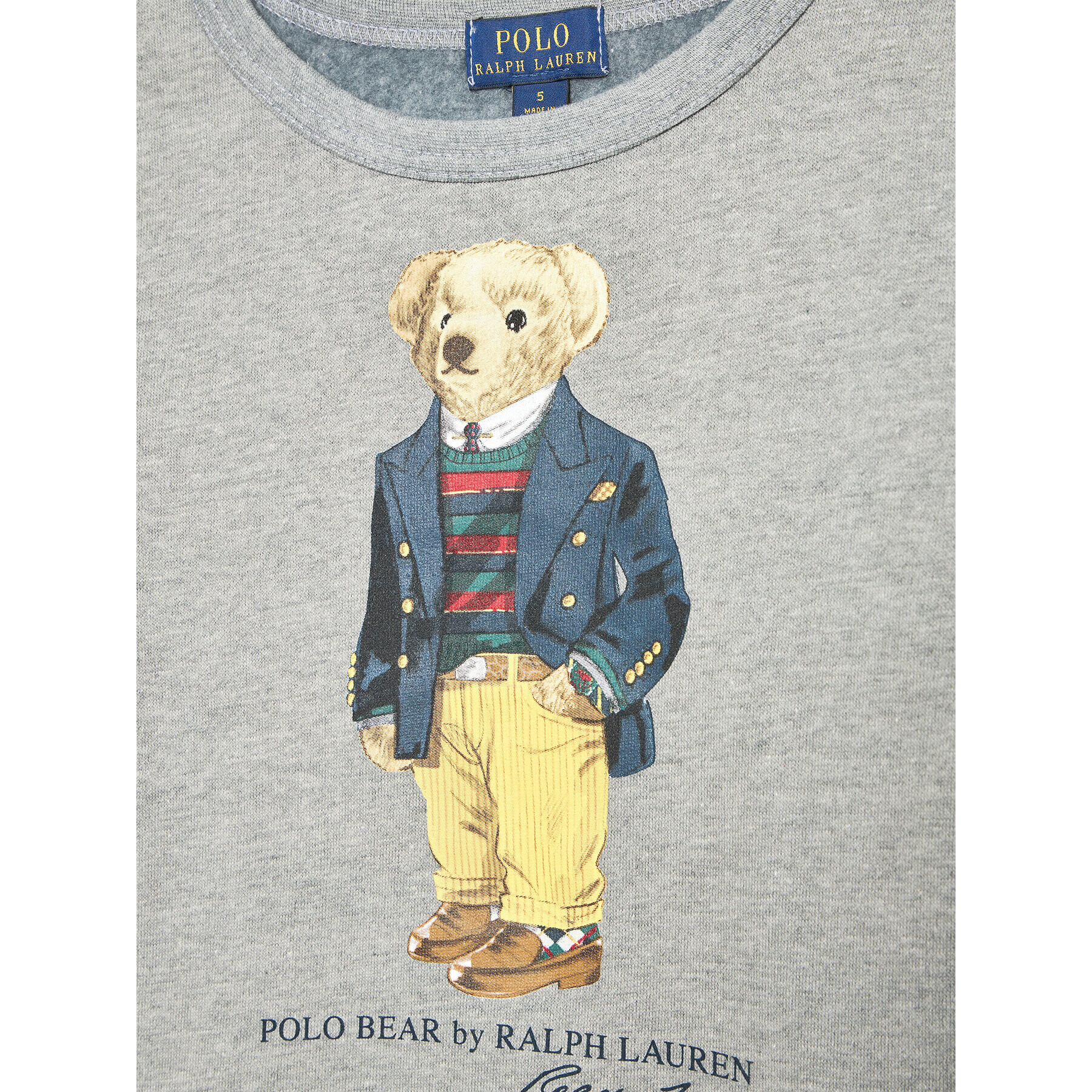 Polo Ralph Lauren Суитшърт Classics 322853796003 Сив Regular Fit - Pepit.bg