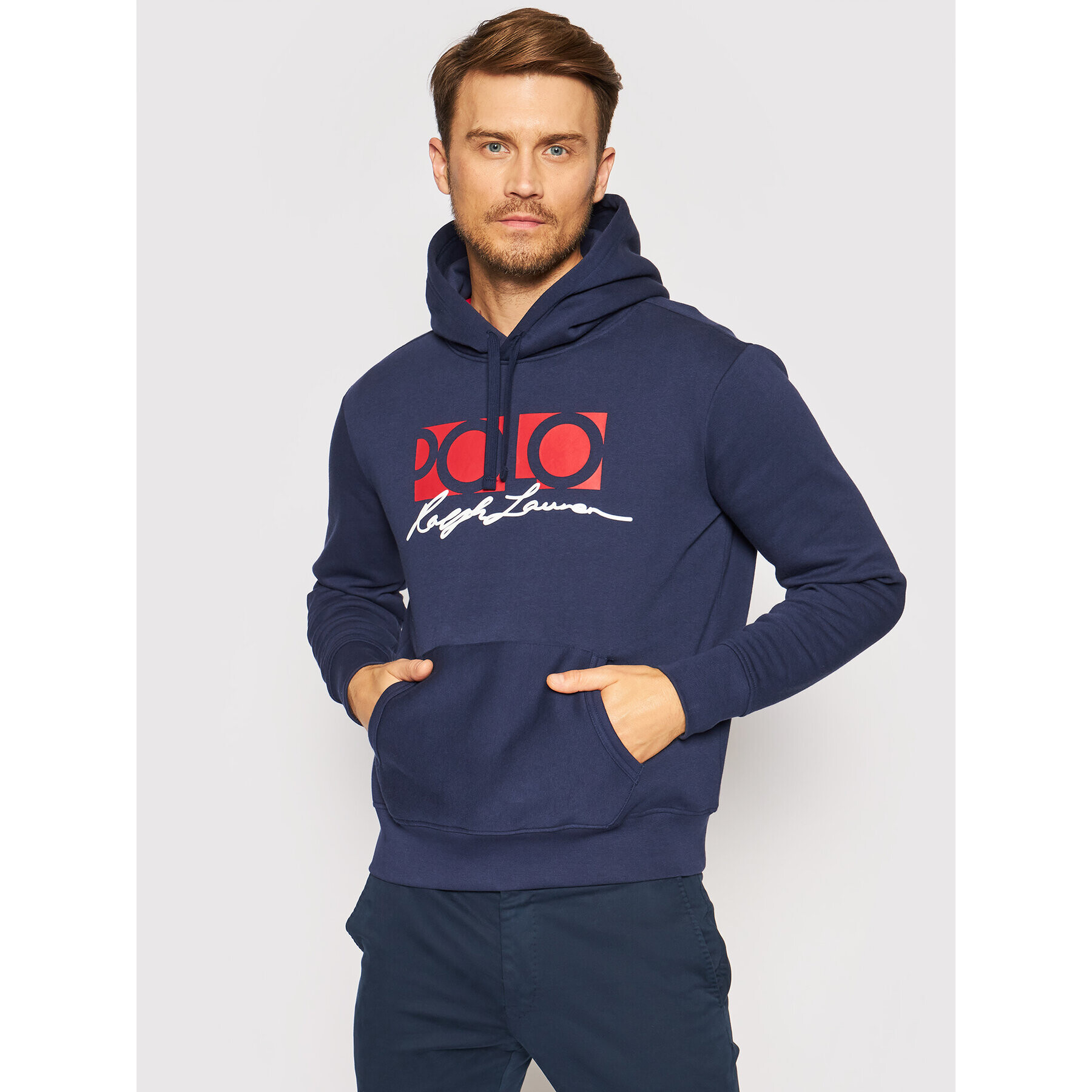 Polo Ralph Lauren Суитшърт Graphic Fleece 710843383001 Тъмносин Regular Fit - Pepit.bg