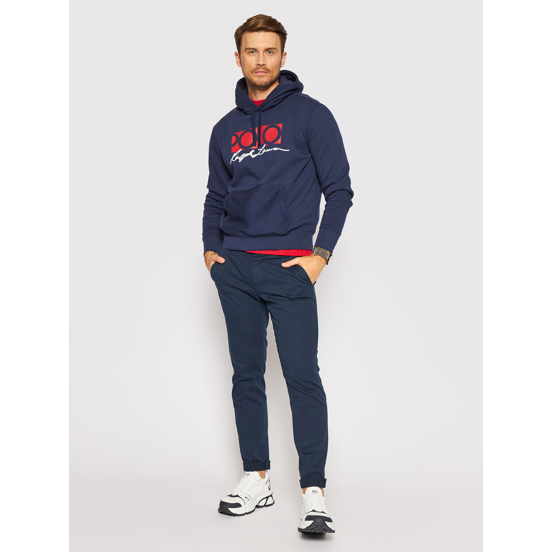 Polo Ralph Lauren Суитшърт Graphic Fleece 710843383001 Тъмносин Regular Fit - Pepit.bg