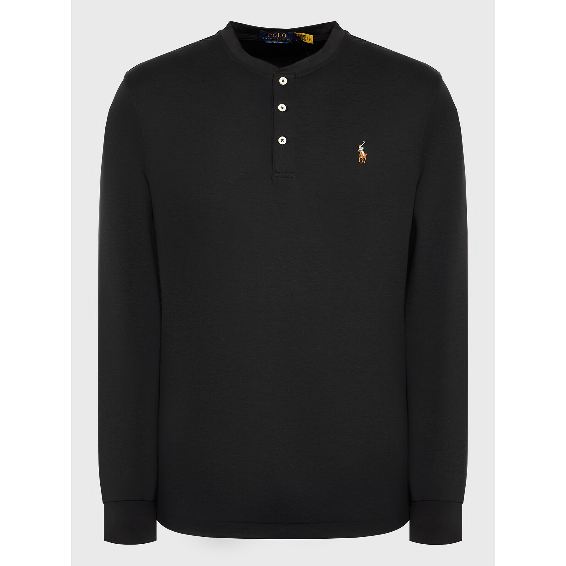 Polo Ralph Lauren Тениска с дълъг ръкав 710876614001 Черен Slim Fit - Pepit.bg