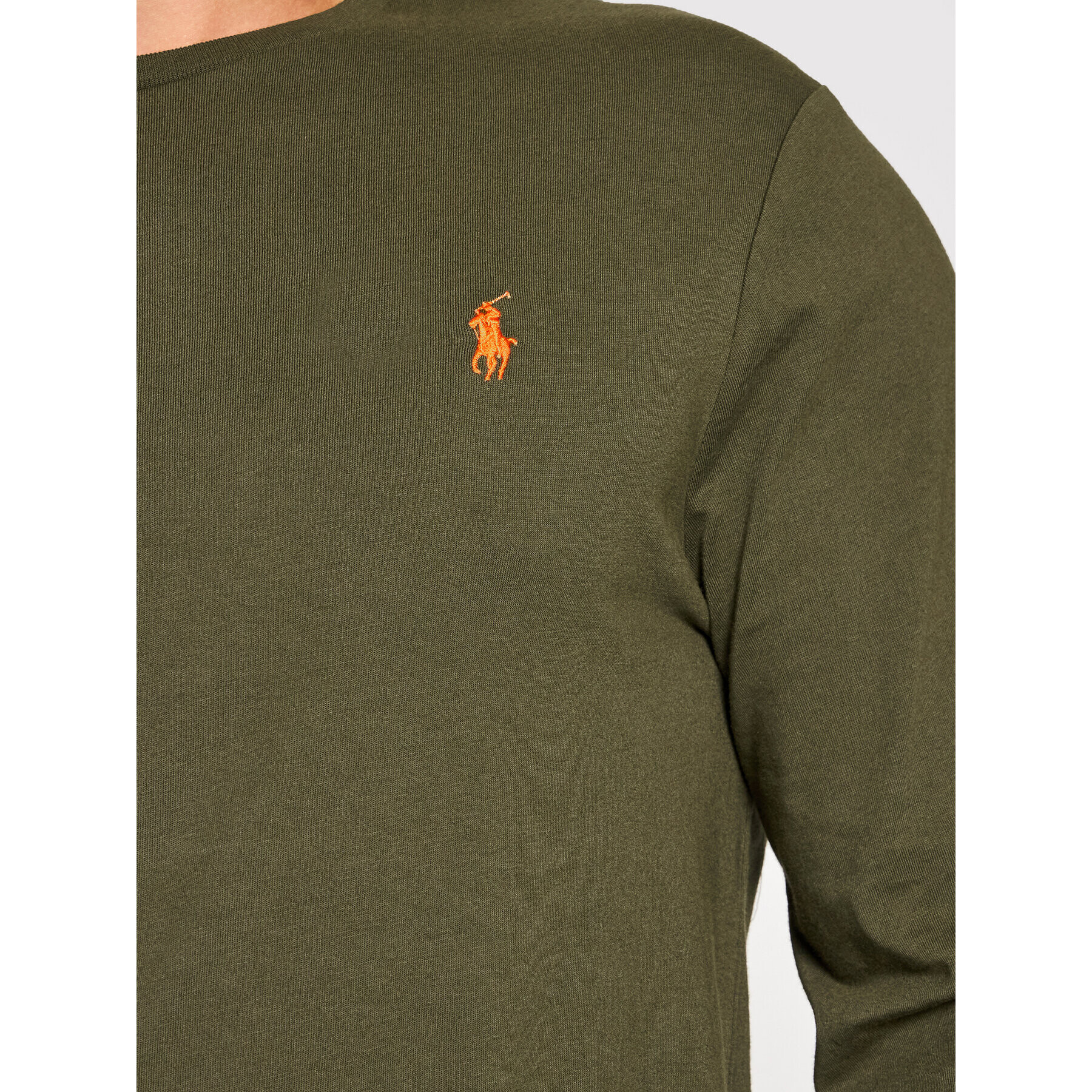 Polo Ralph Lauren Тениска с дълъг ръкав Lsl 710671468045 Зелен Slim Fit - Pepit.bg