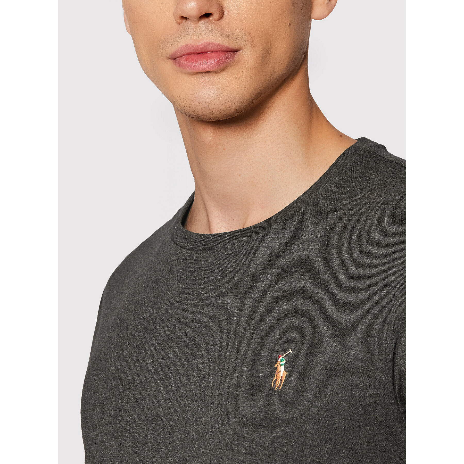 Polo Ralph Lauren Тениска с дълъг ръкав Lsl 710760121015 Сив Slim Fit - Pepit.bg