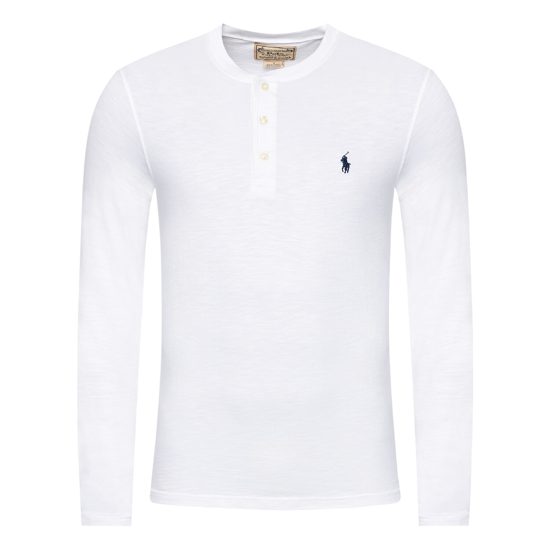 Polo Ralph Lauren Тениска с дълъг ръкав Lsl 710790058002 Бял Regular Fit - Pepit.bg