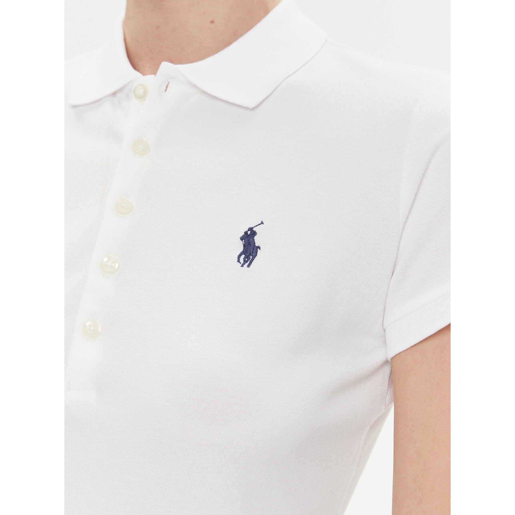 Polo Ralph Lauren Тениска с яка и копчета 211870245001 Бял Slim Fit - Pepit.bg