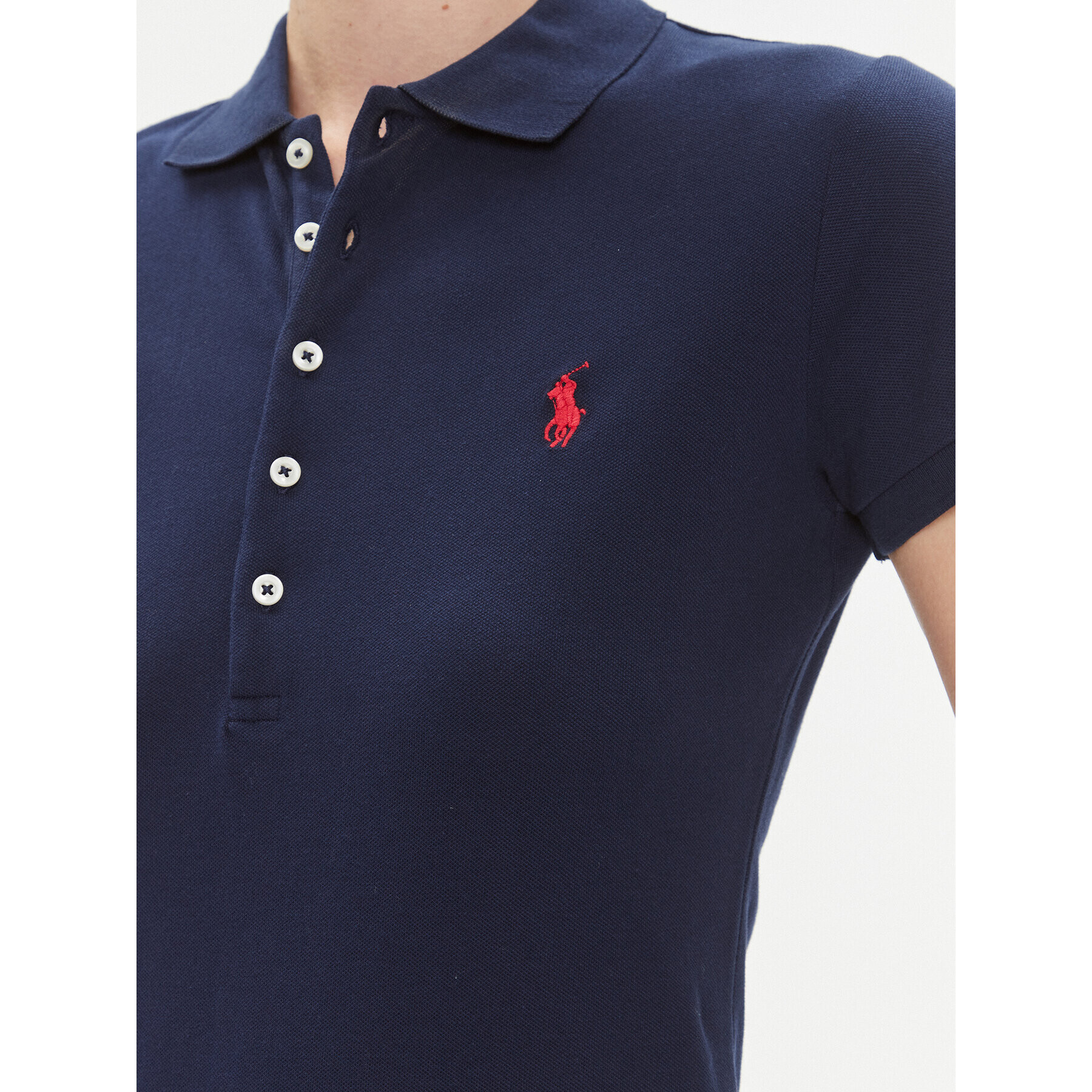 Polo Ralph Lauren Тениска с яка и копчета 211870245002 Тъмносин Slim Fit - Pepit.bg