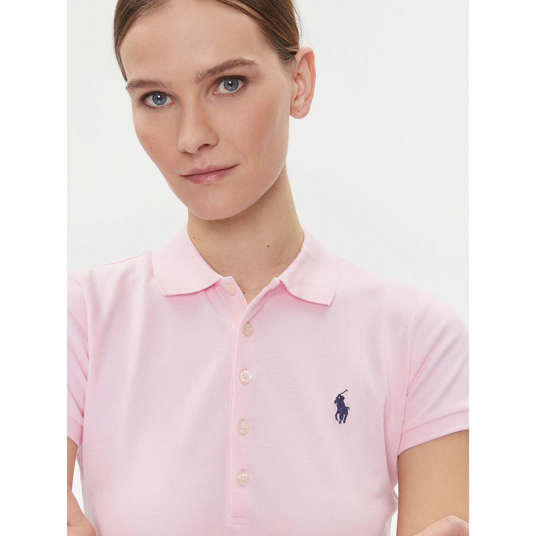 Polo Ralph Lauren Тениска с яка и копчета 211870245003 Розов Slim Fit - Pepit.bg