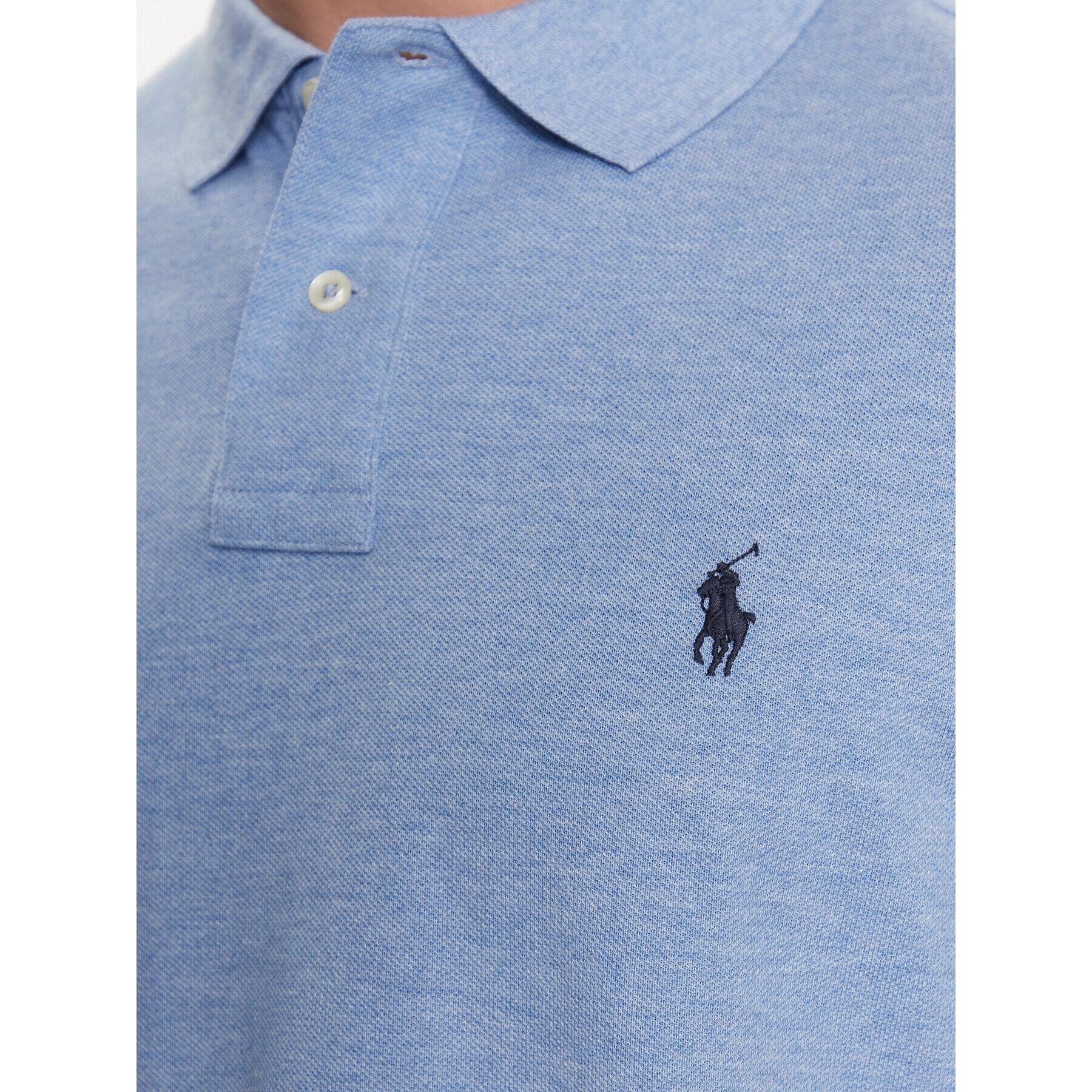 Polo Ralph Lauren Тениска с яка и копчета 710666998007 Син Custom Slim Fit - Pepit.bg