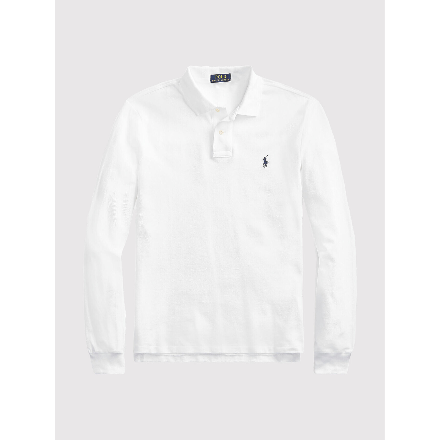 Polo Ralph Lauren Тениска с яка и копчета 710681126001 Бял Slim Fit - Pepit.bg